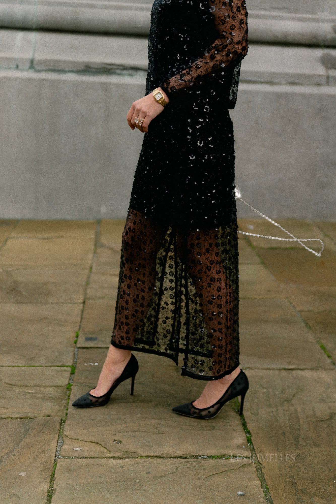 OBJMaisy HW long skirt black