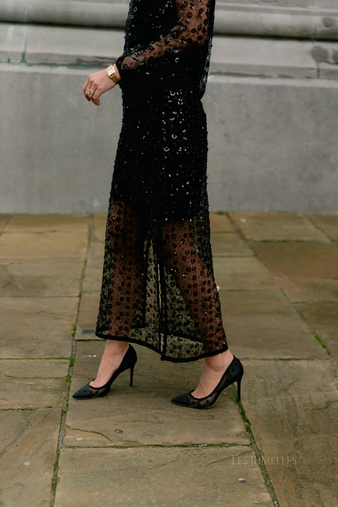 OBJMaisy HW long skirt black