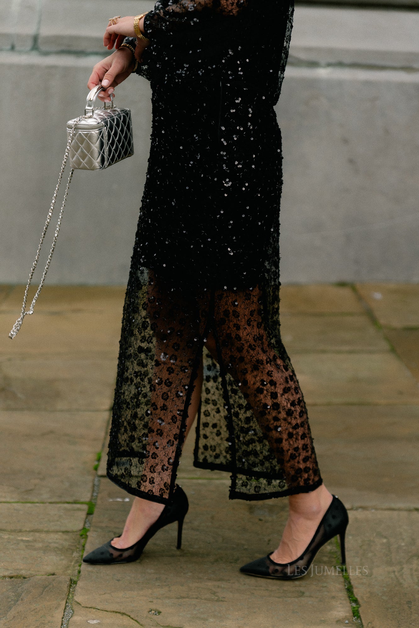 OBJMaisy HW long skirt black