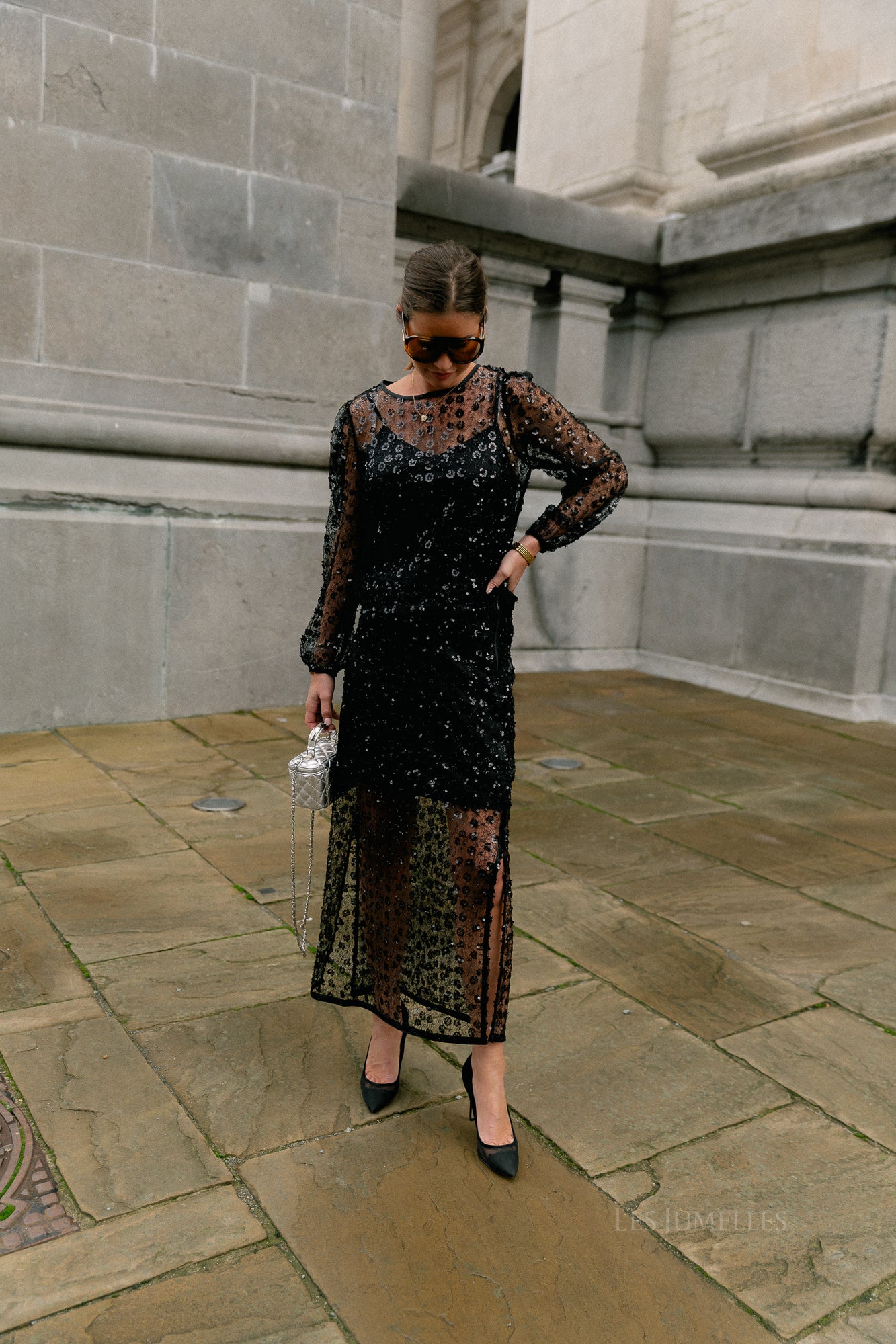 OBJMaisy HW long skirt black