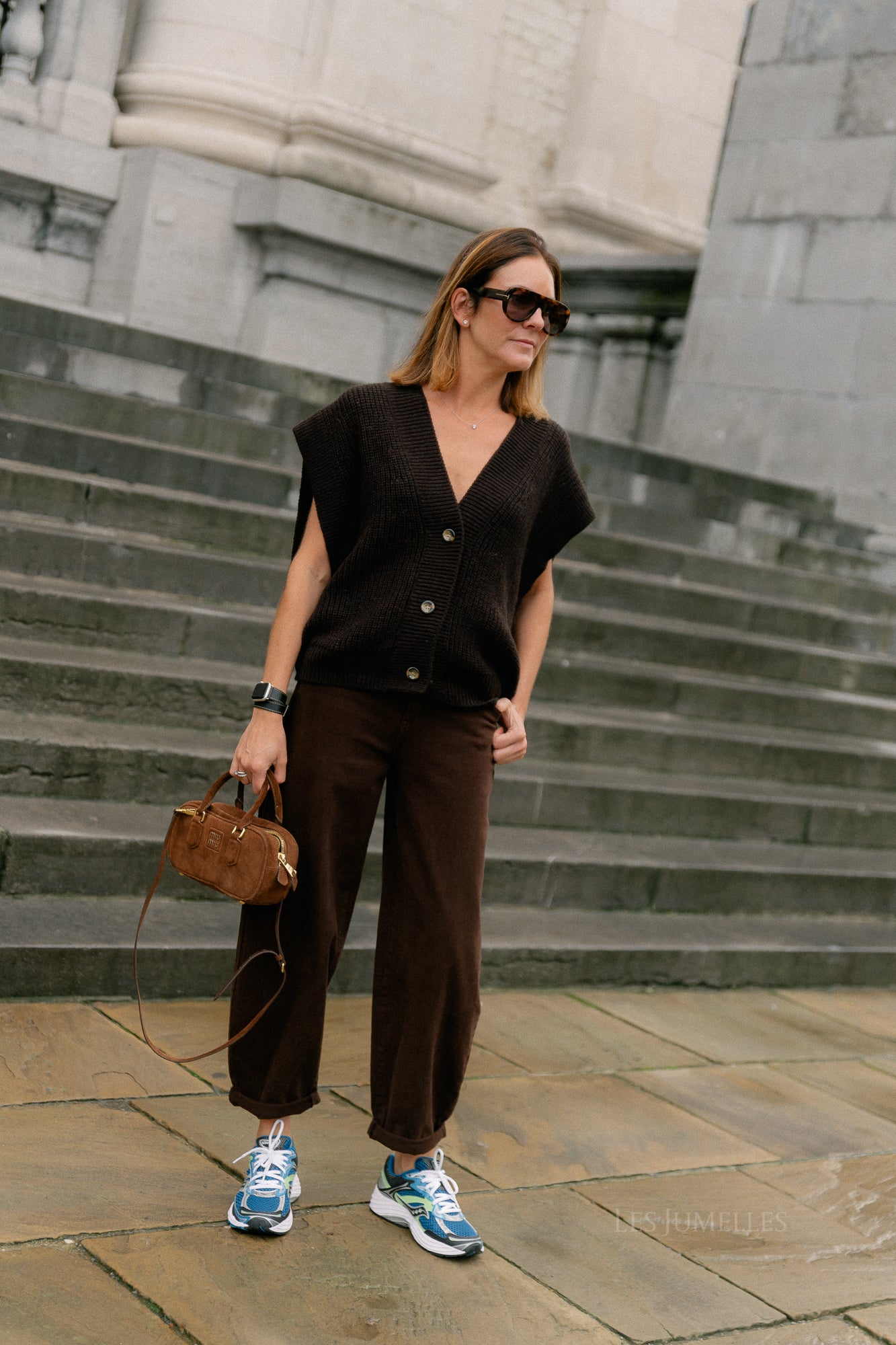 Félicia SS gilet hot chocolate