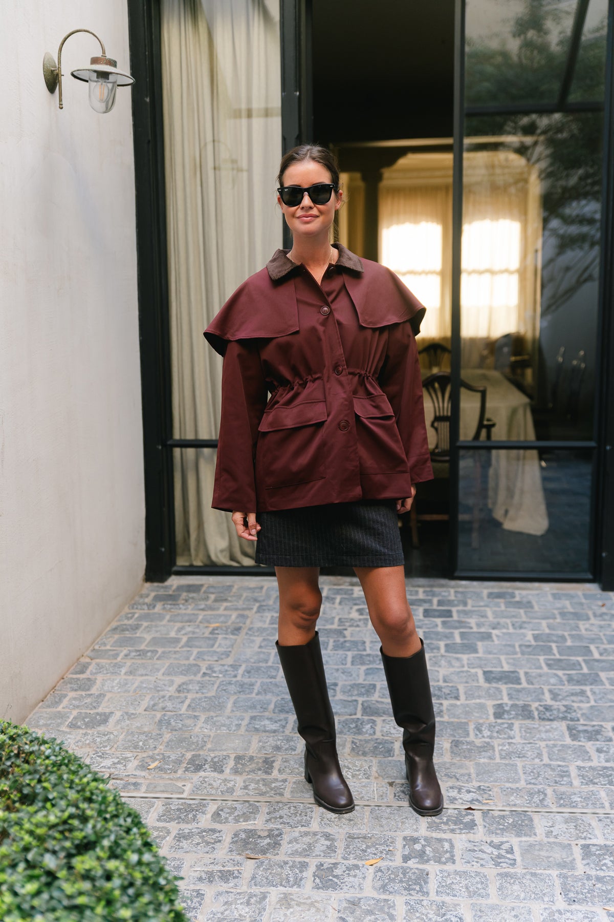 Jacqui jacket burgundy