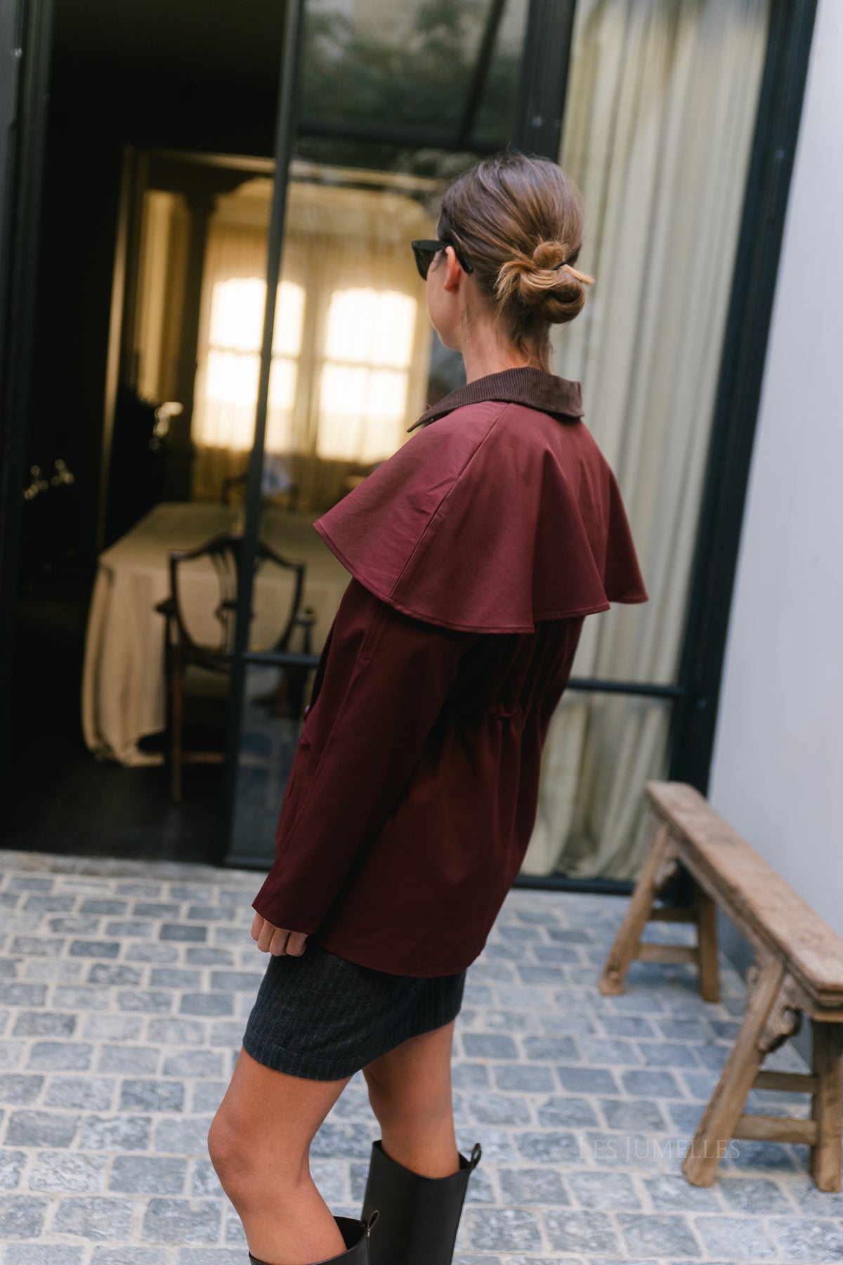 Jacqui jacket burgundy