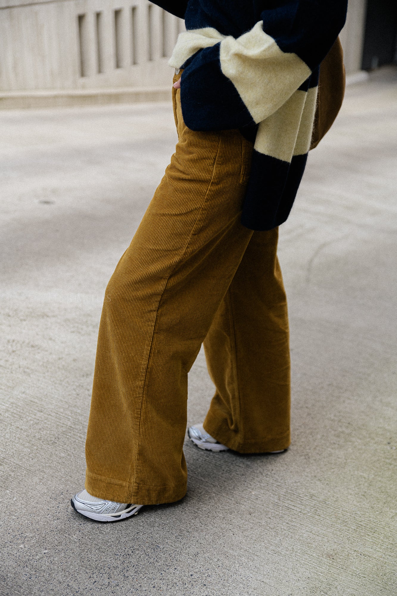 Corduroy pant dusty moss