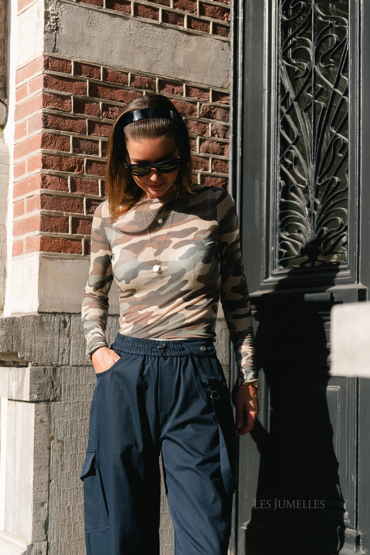 Lydia cargo pants navy