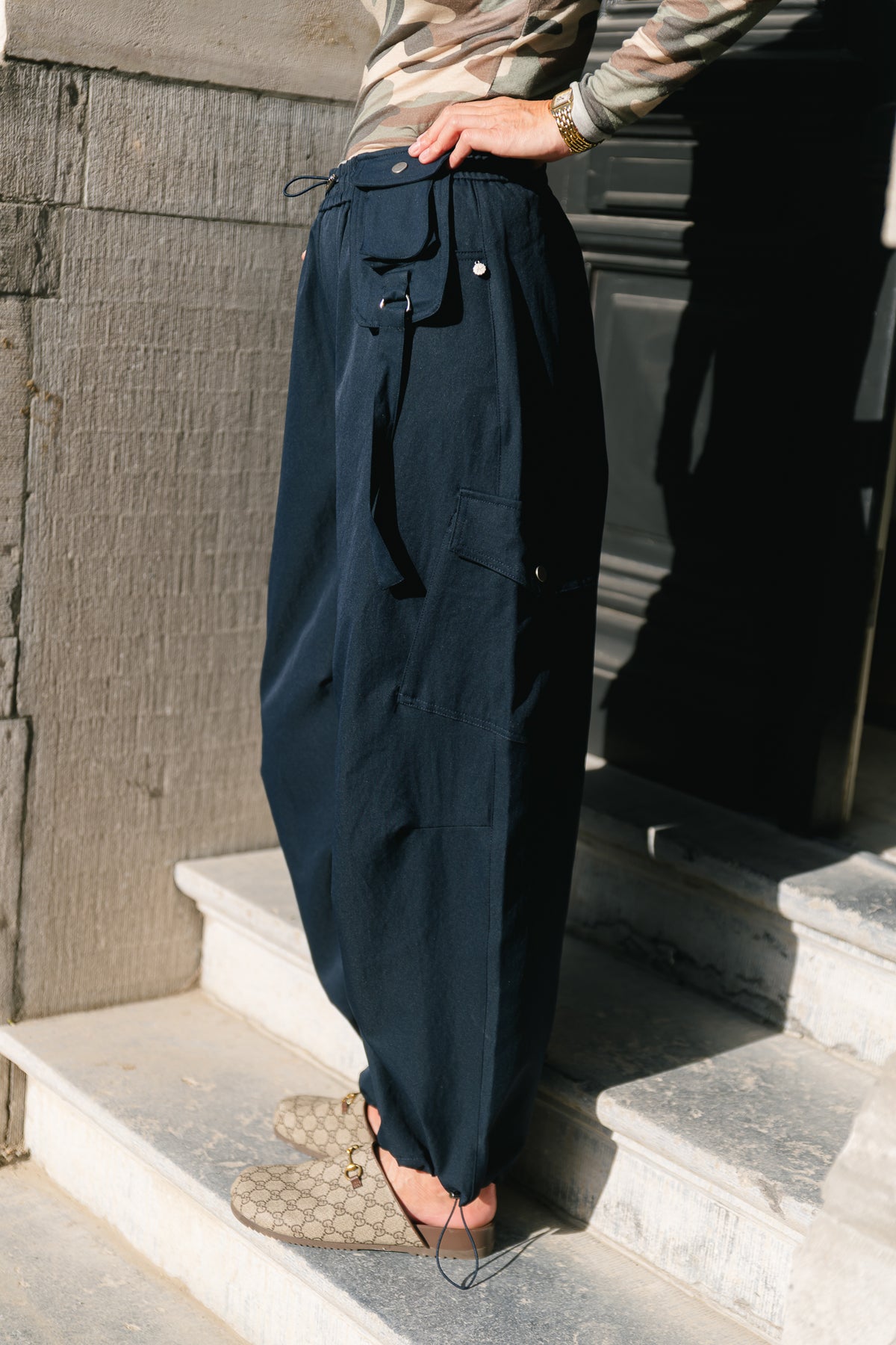 Lydia cargo pants navy