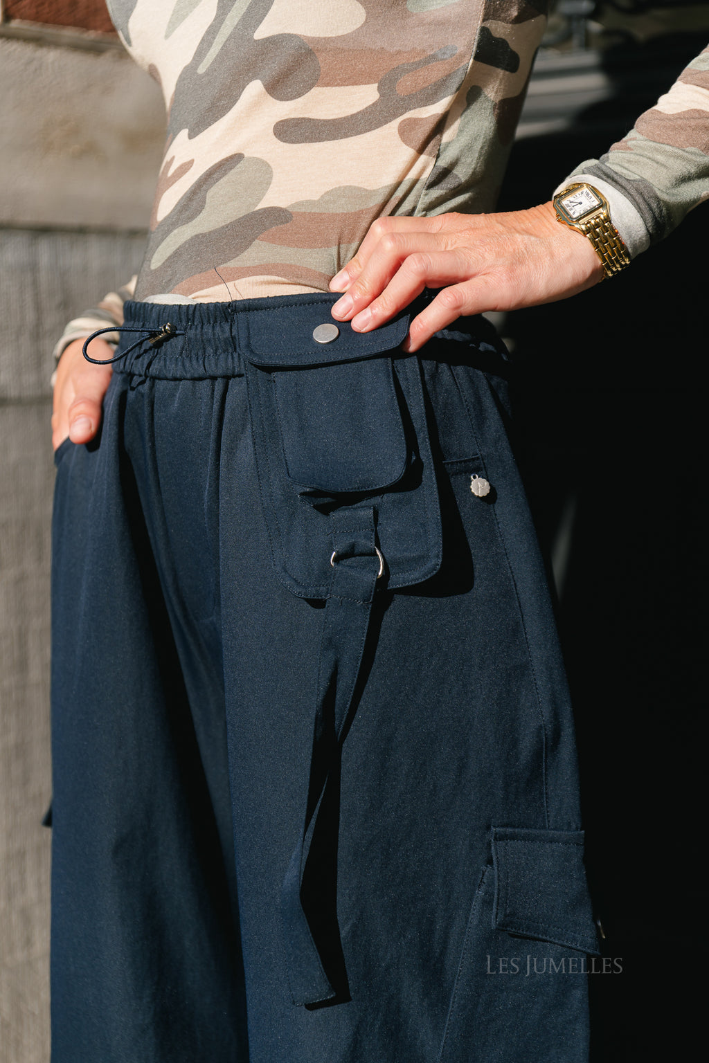 Lydia cargo pants navy