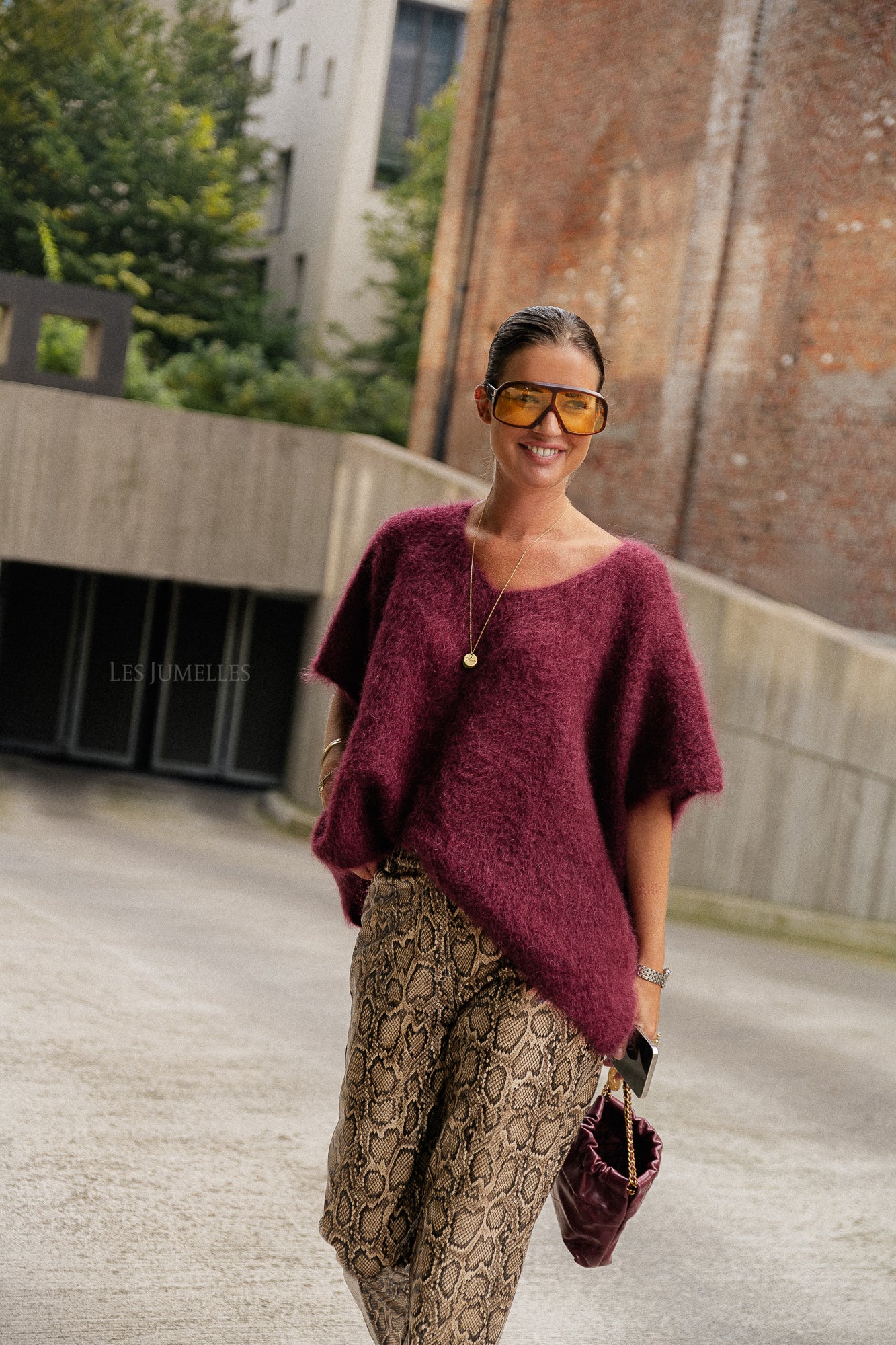 Pull Odile bordeaux