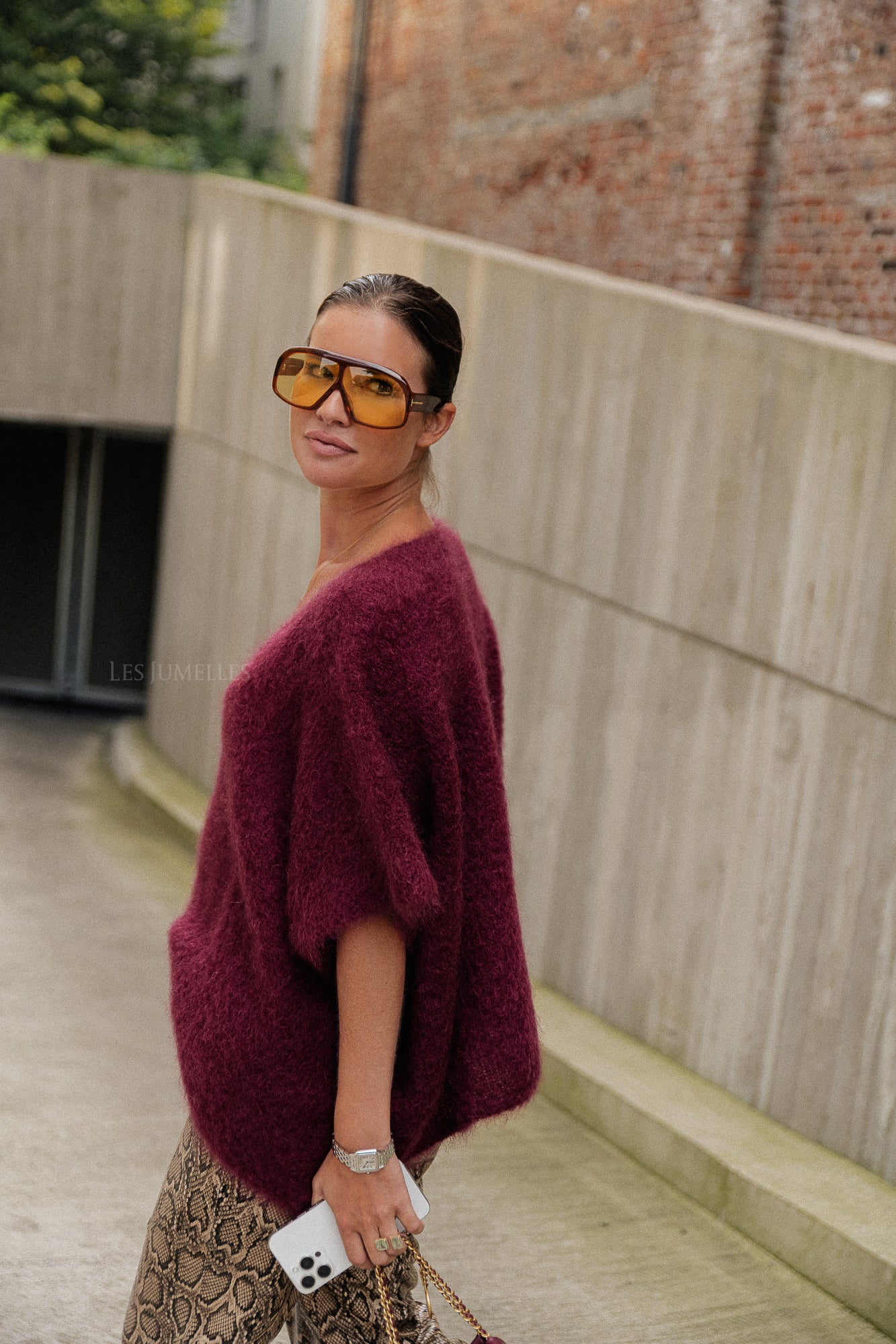 Odile jumper burgundy