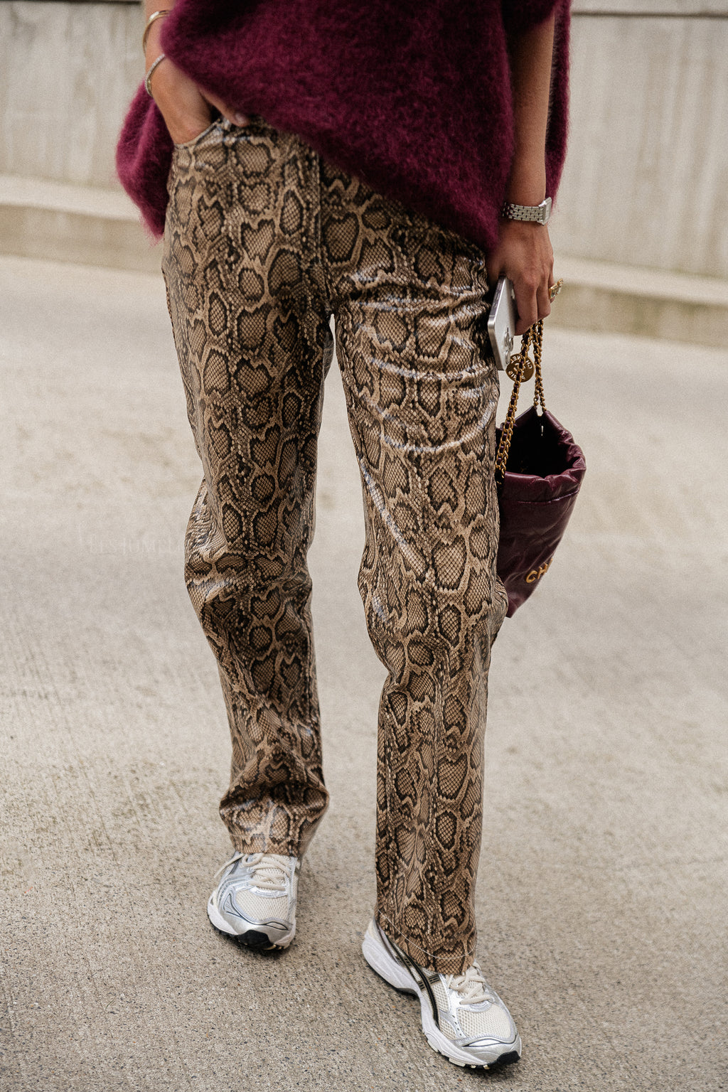 Sammy broek slangenprint