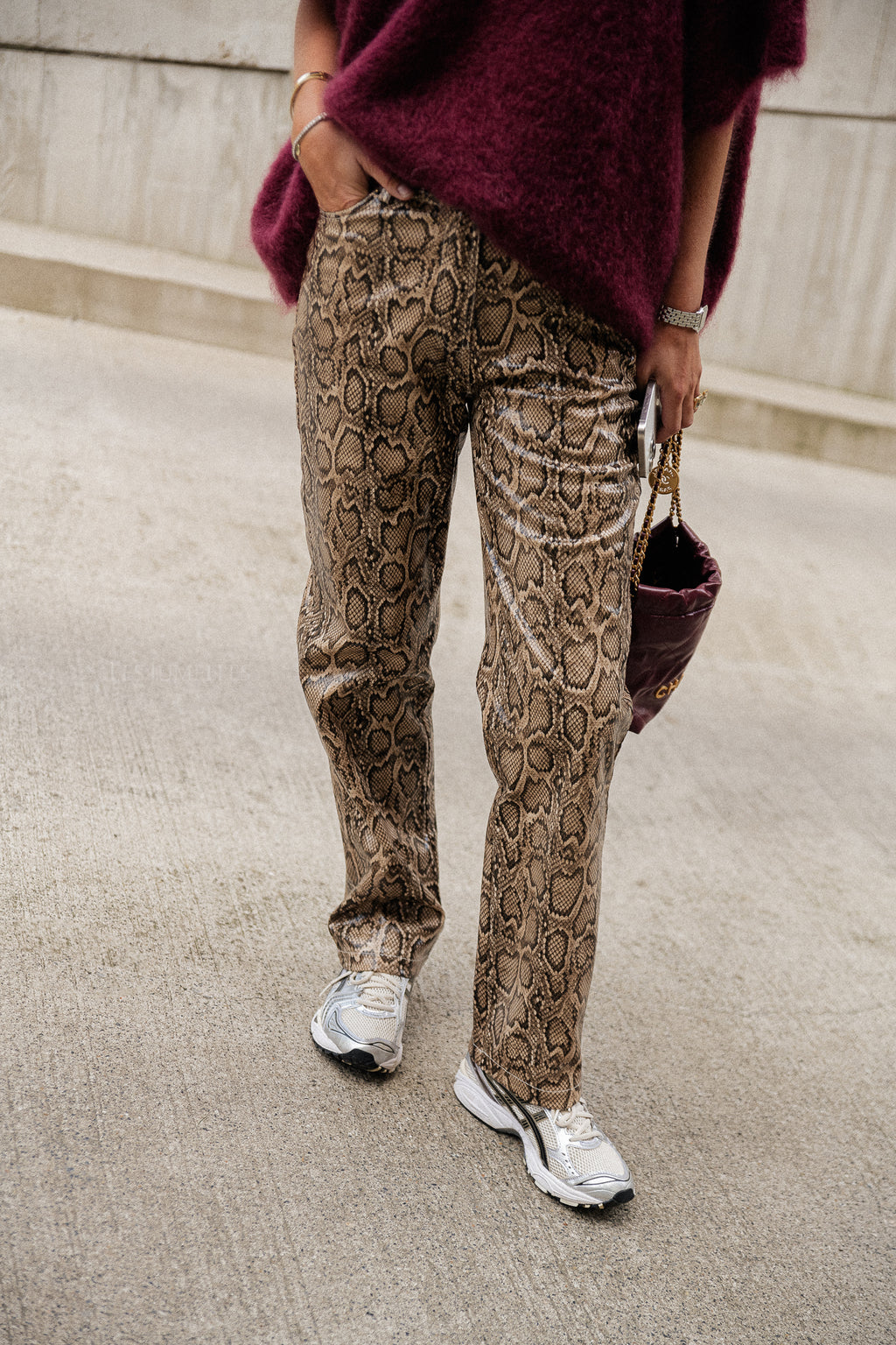 Sammy broek slangenprint