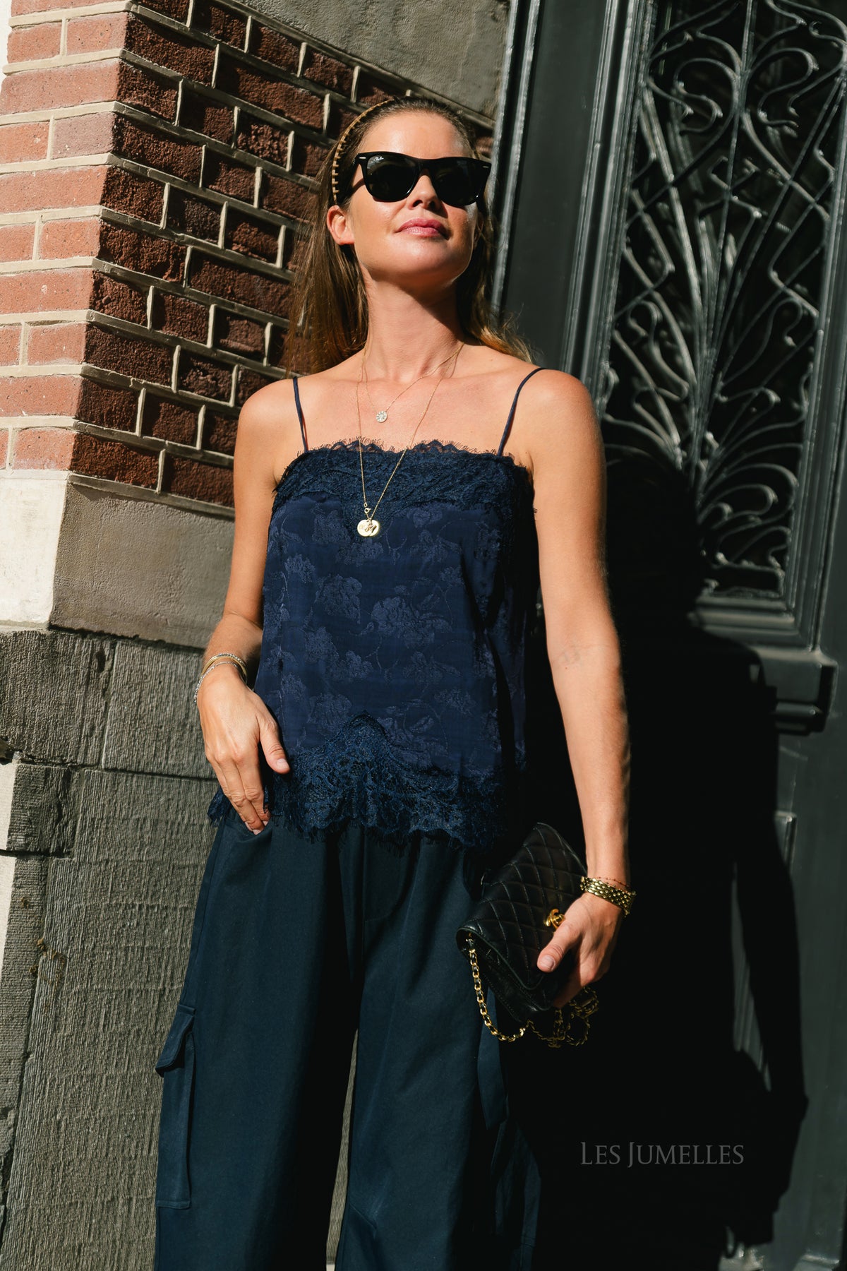 OBJJudit slip top sky captain/lace
