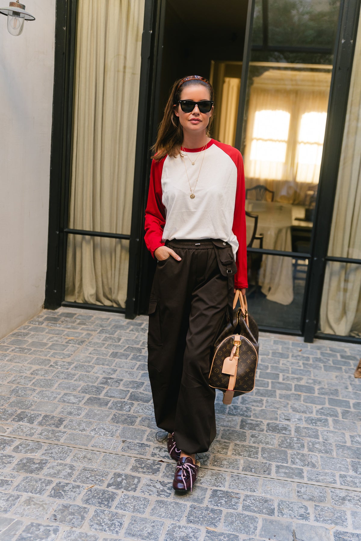 Lynn LS shirt white/red
