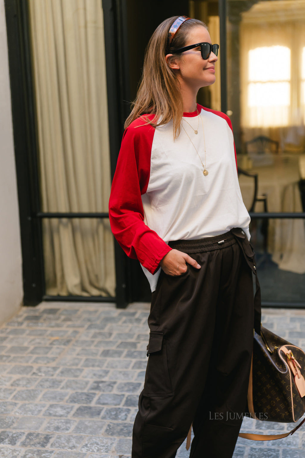 Lynn LS shirt white/red