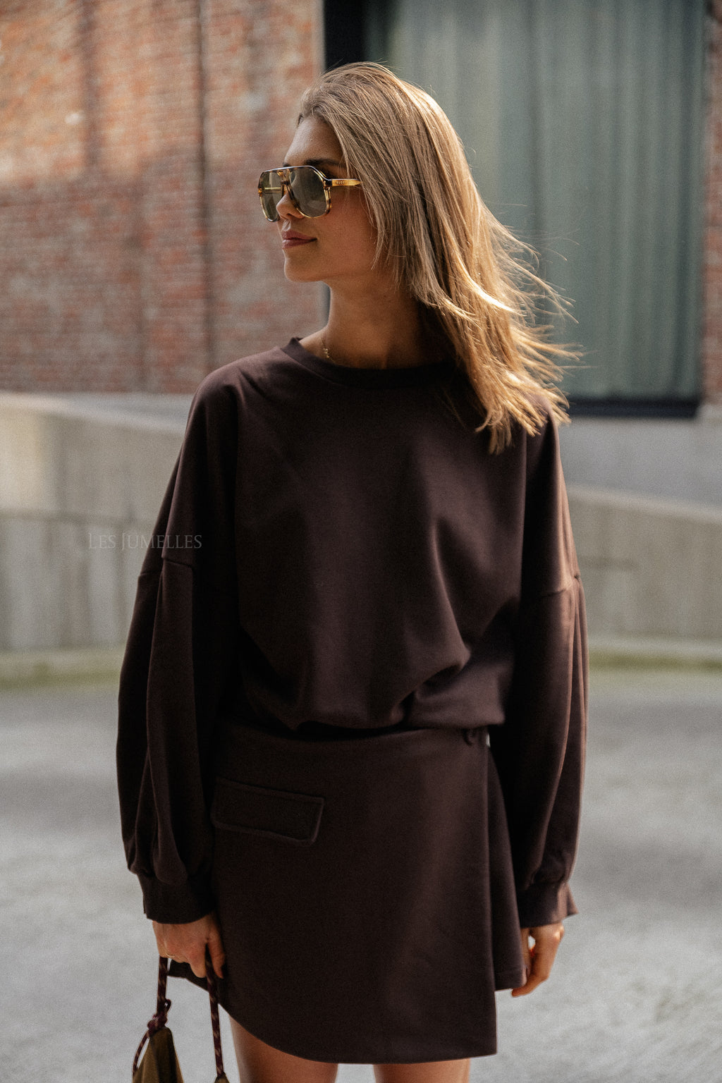 Jupe-short Jolie marron