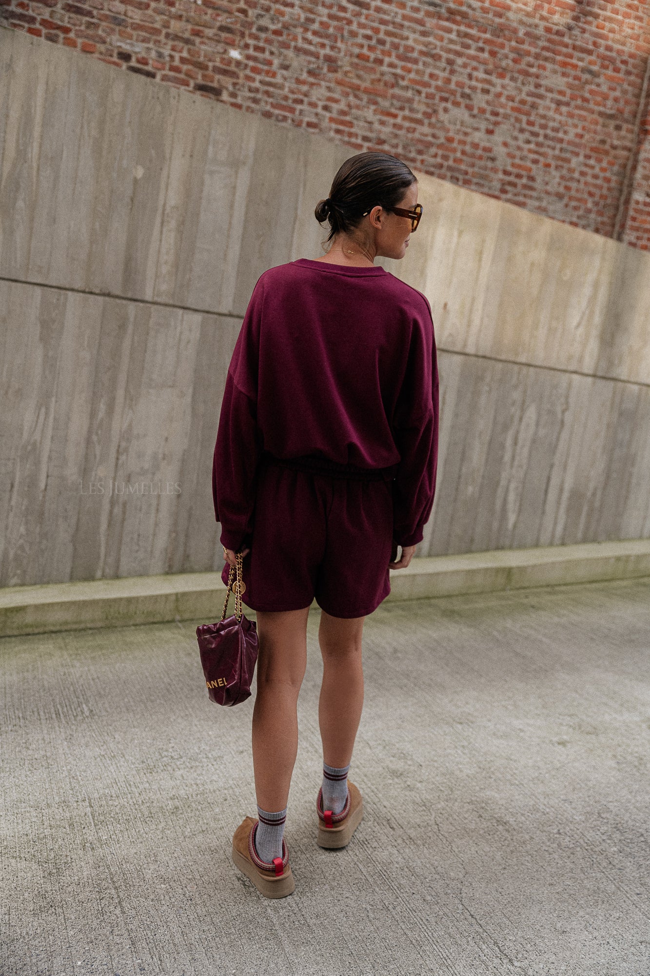 Jupe-short Jolie bordeaux