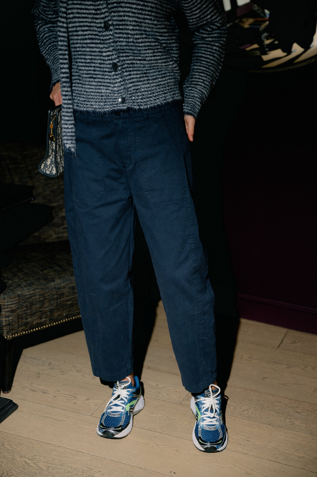 Bree balloon fit pants navy