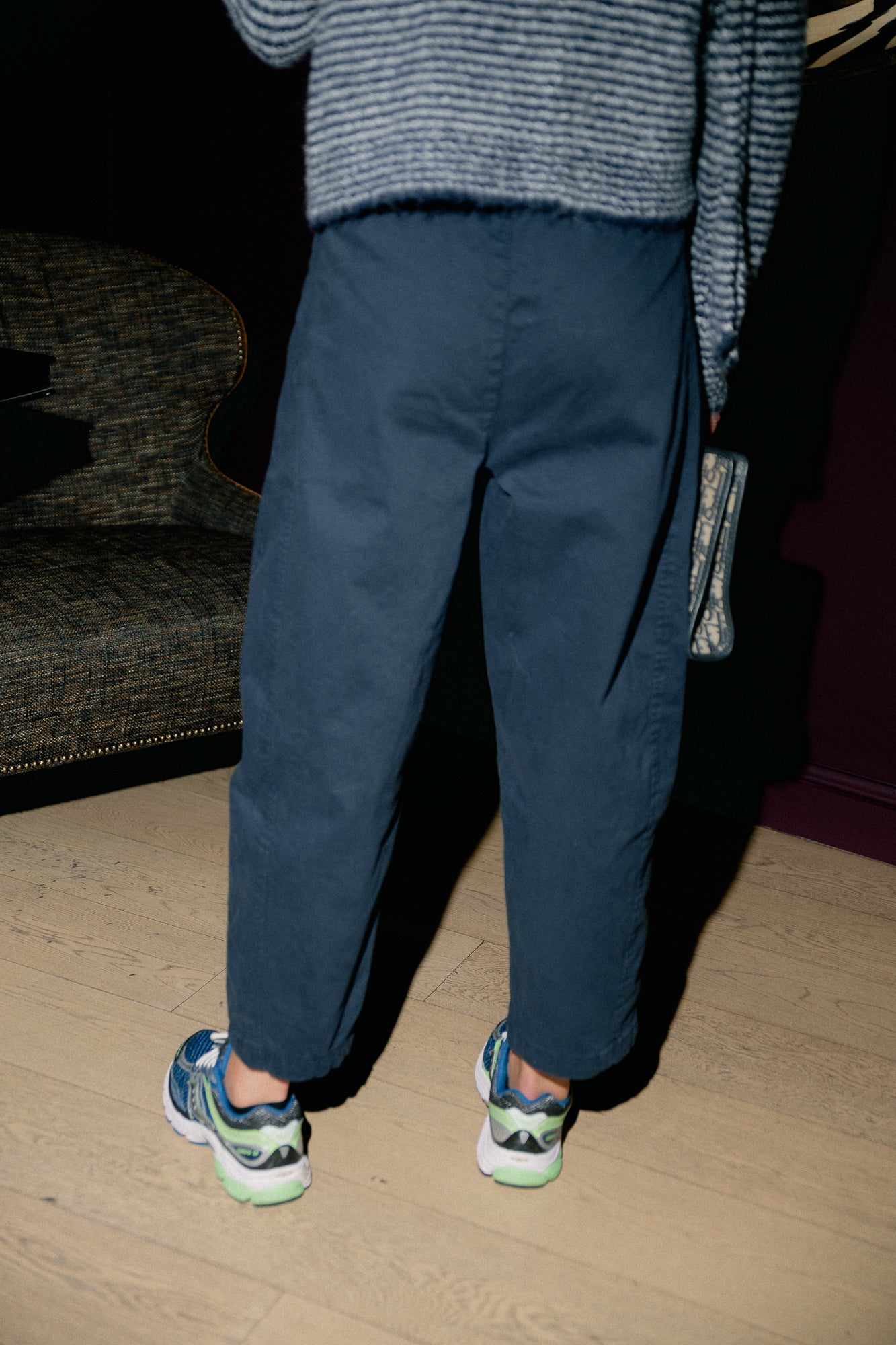 Bree balloon fit pants navy