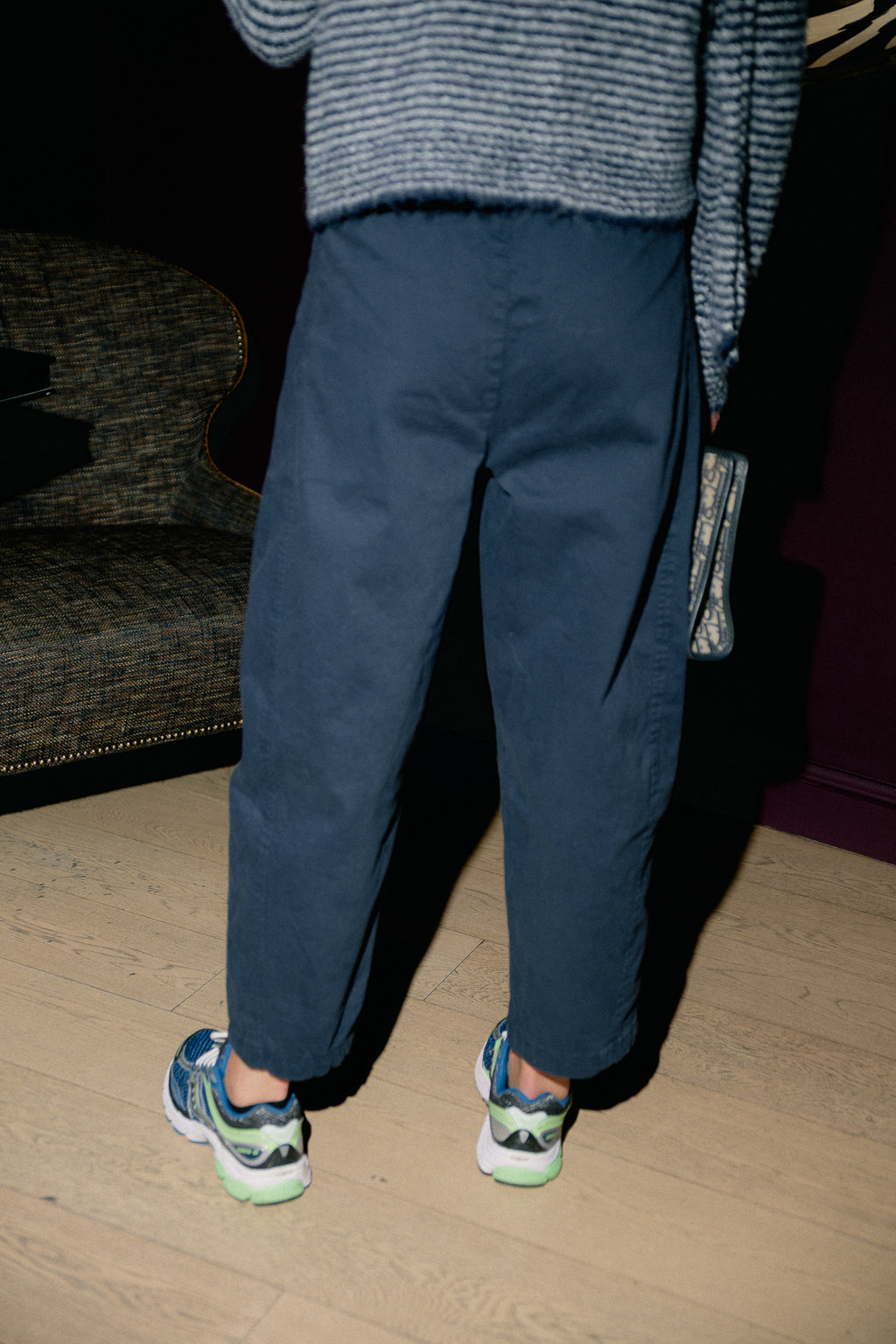 Bree balloon fit pants navy