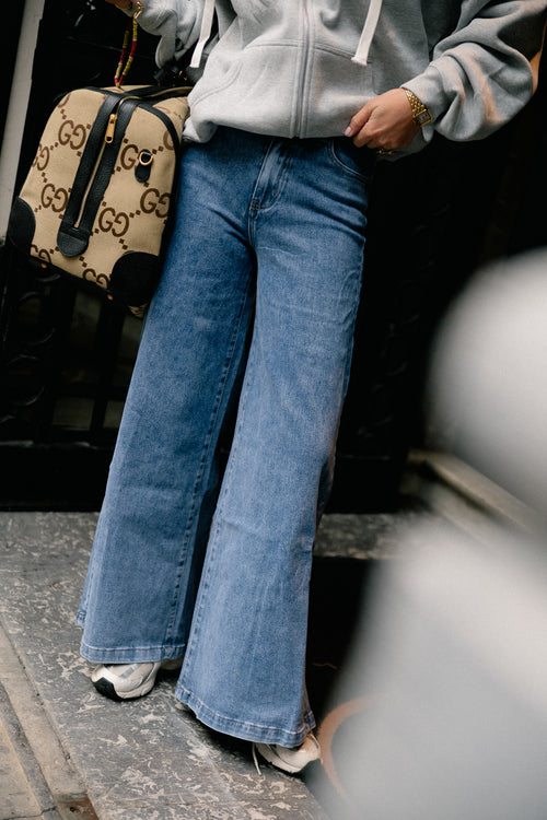 Gloria wide leg jeans medium blue