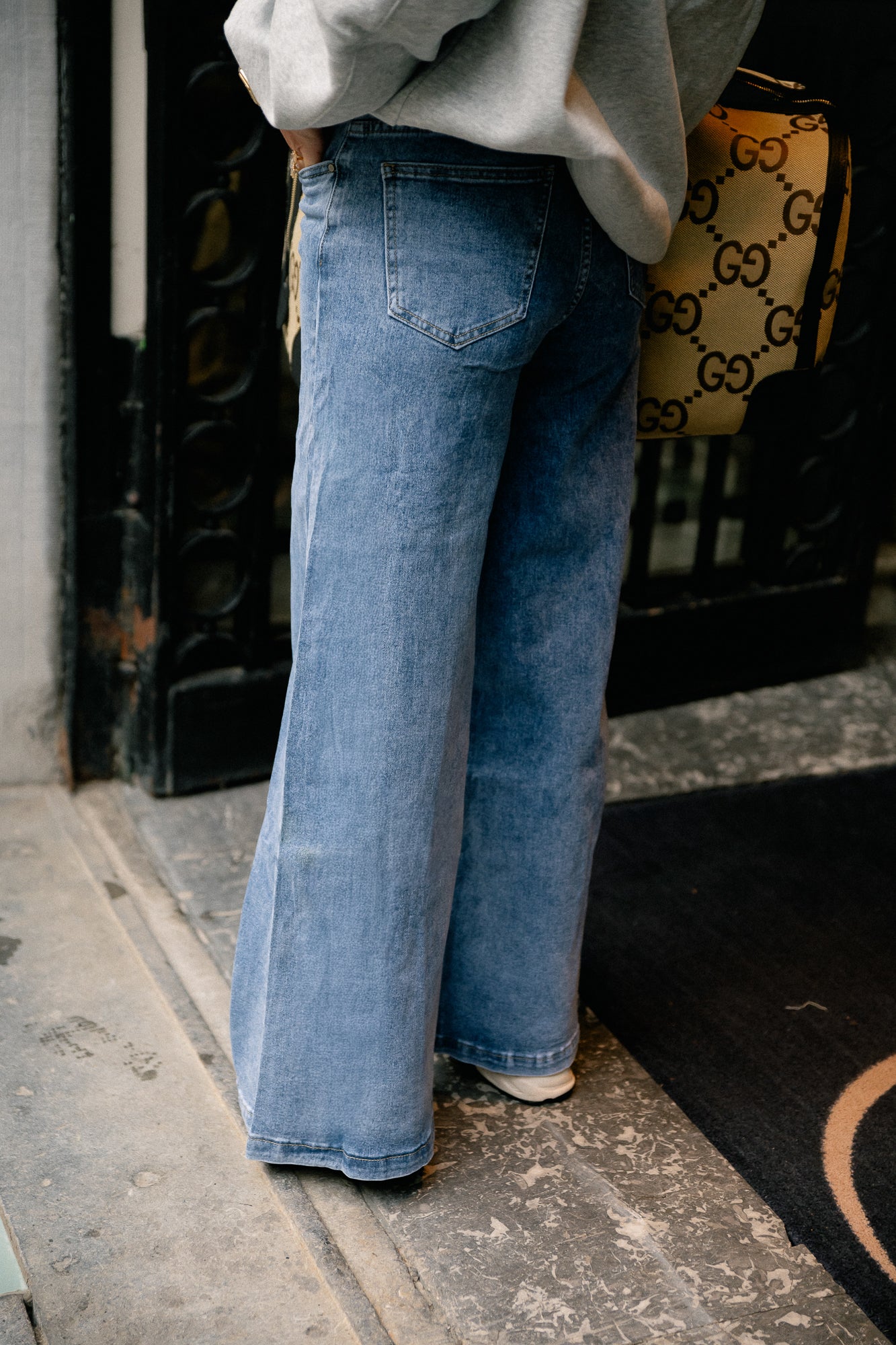 Gloria wide leg jeans medium blue