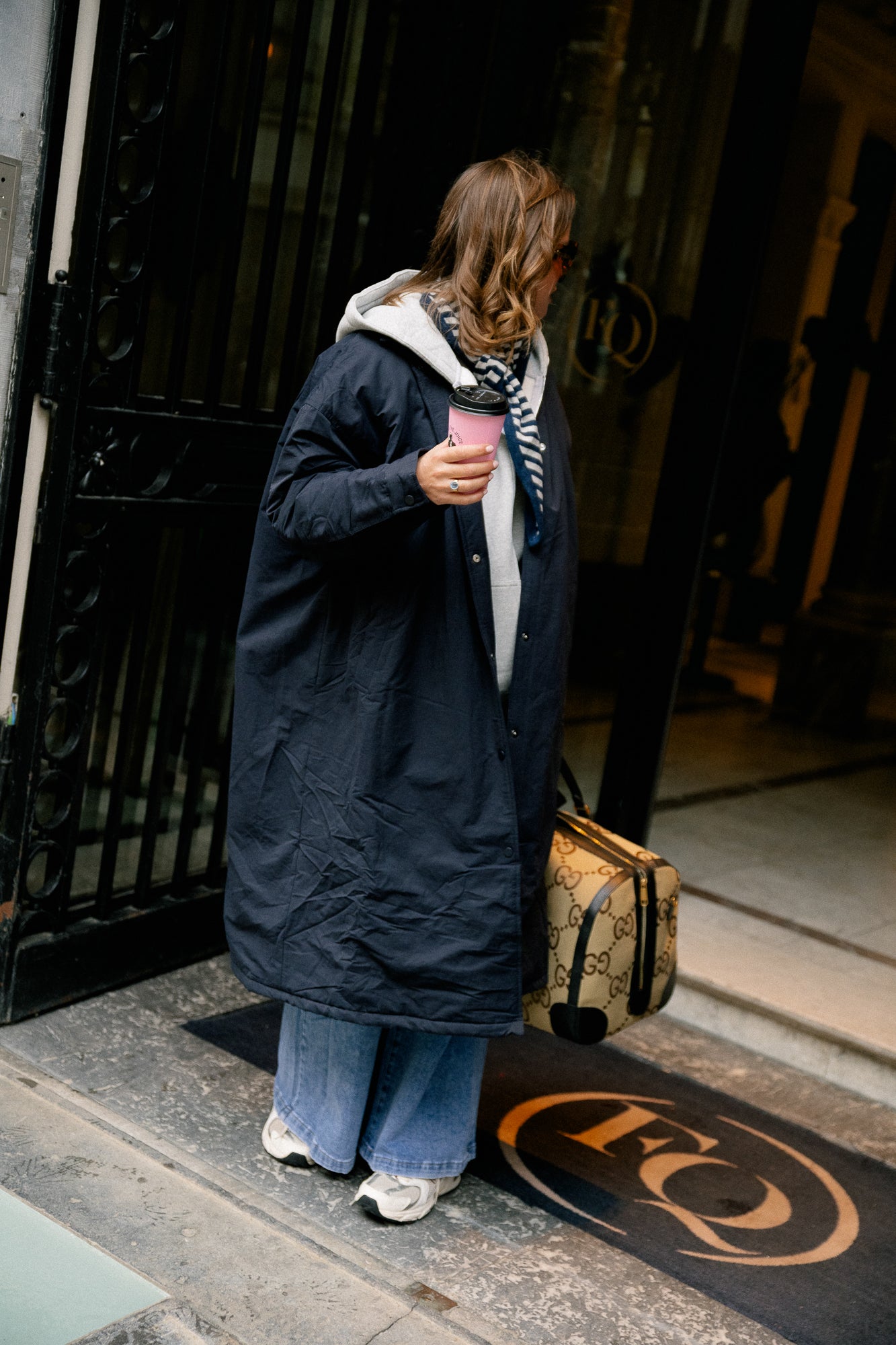 Coco long coat navy