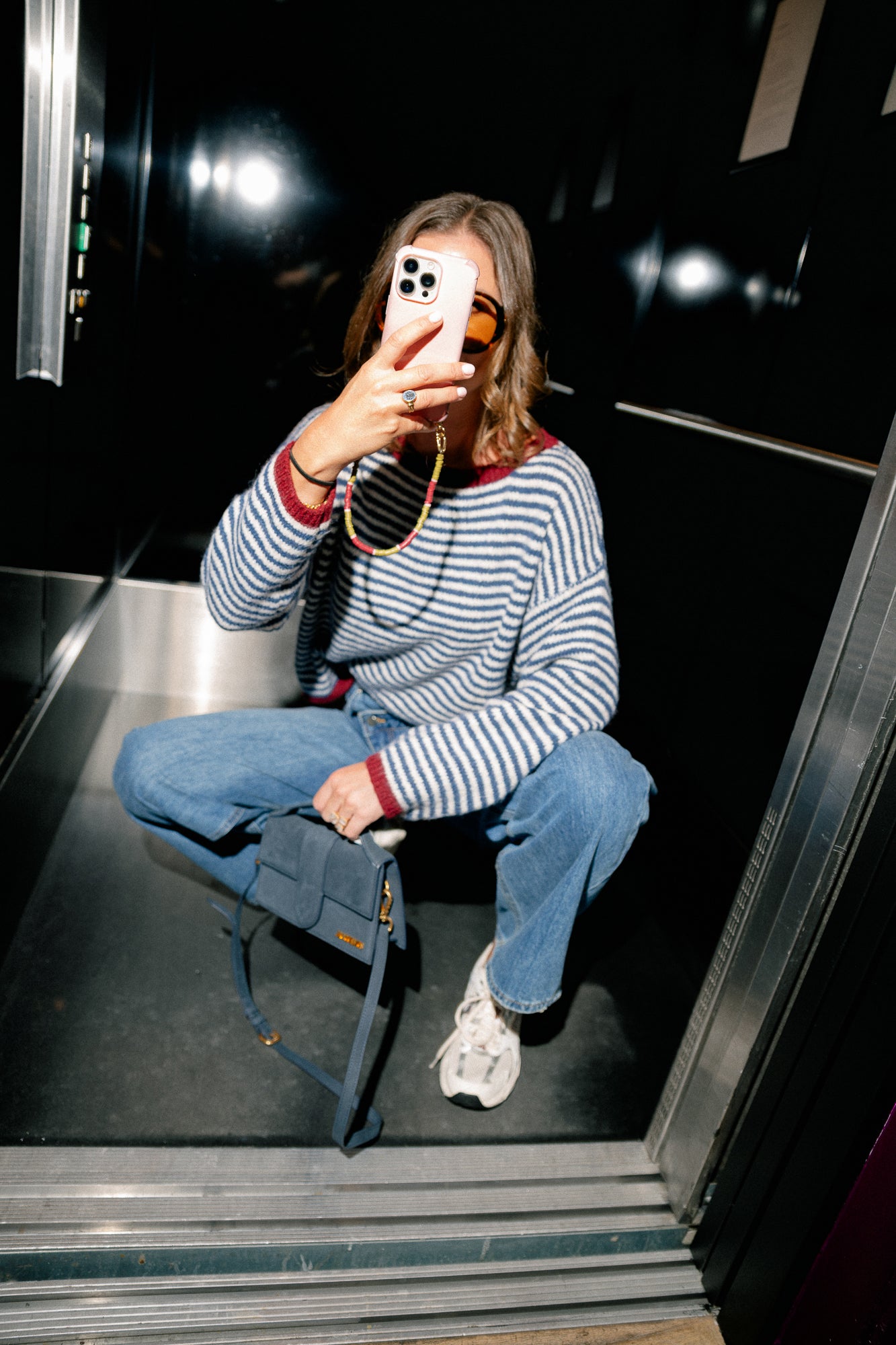 Josie striped jumper navy/ecru