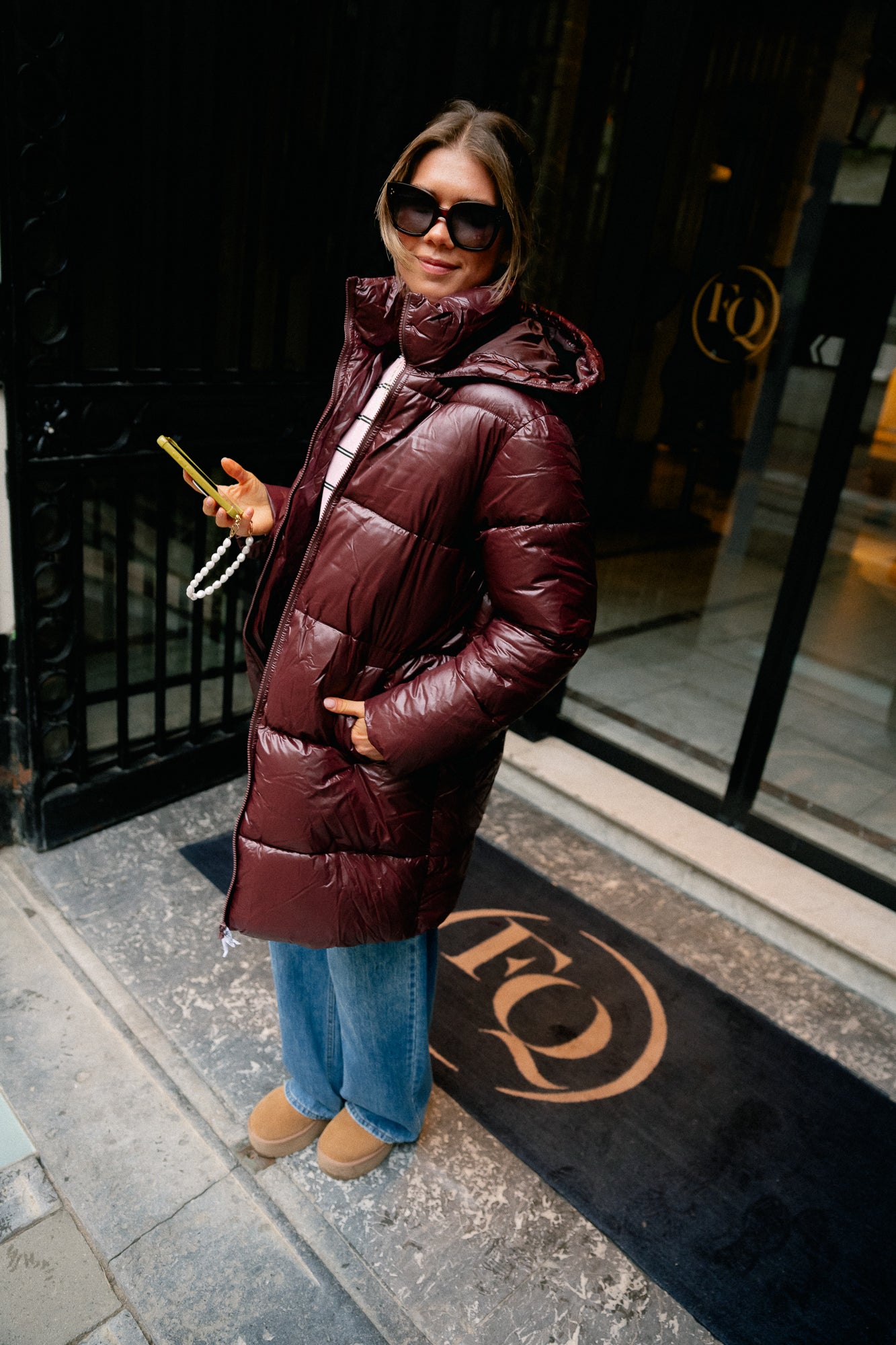 VILidda L/S hood shinny puffer jacket fig