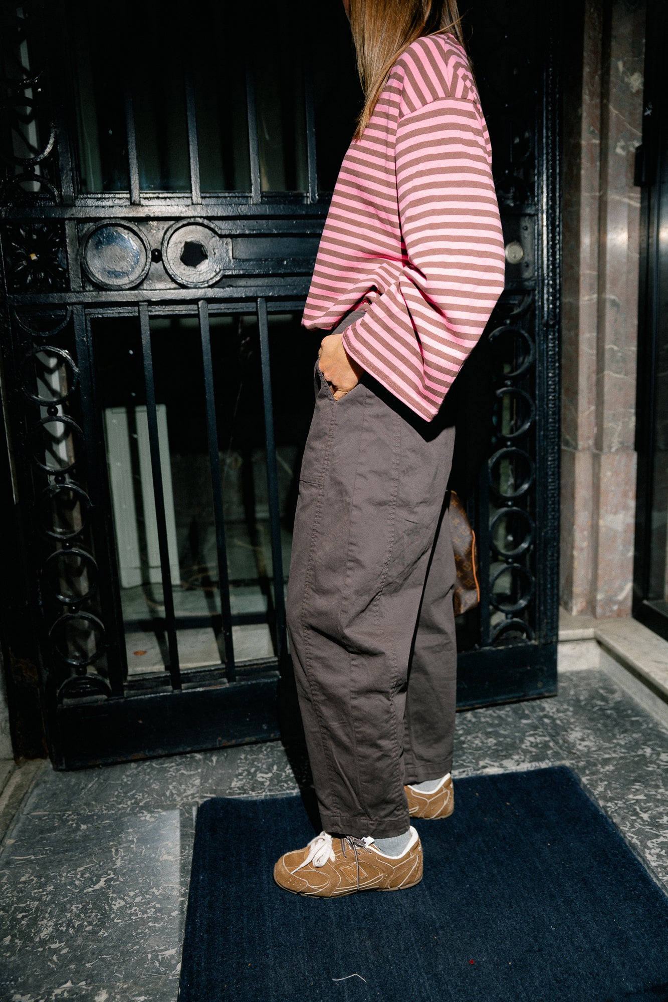Bree balloon fit pants brown