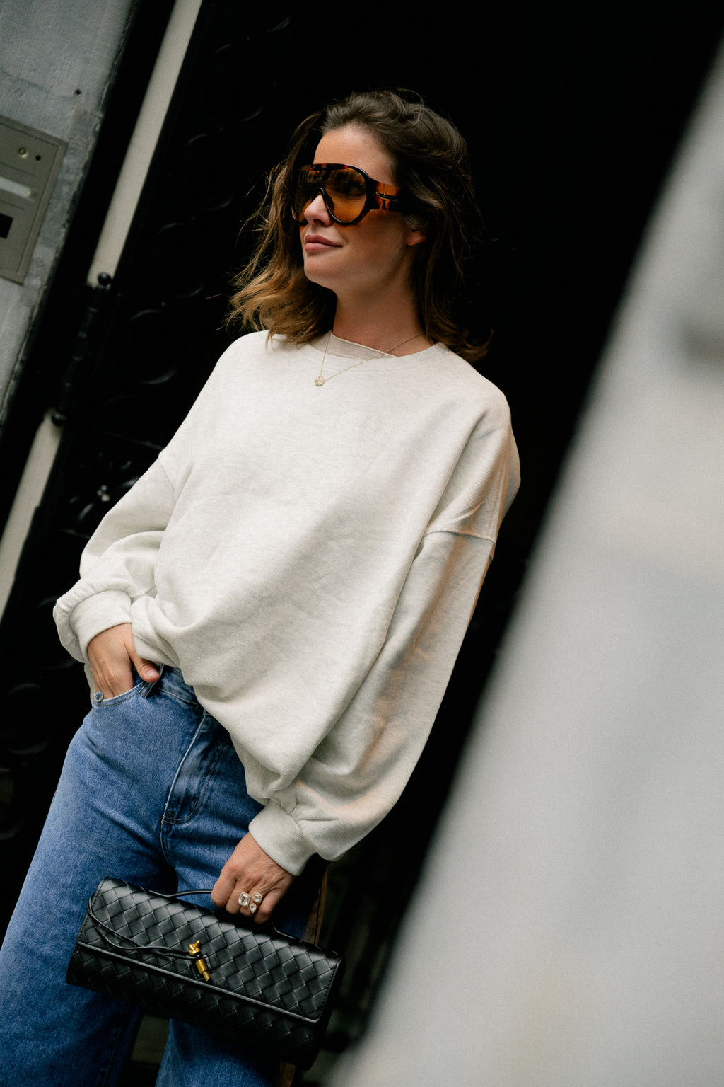 Stella sweater light grey melange