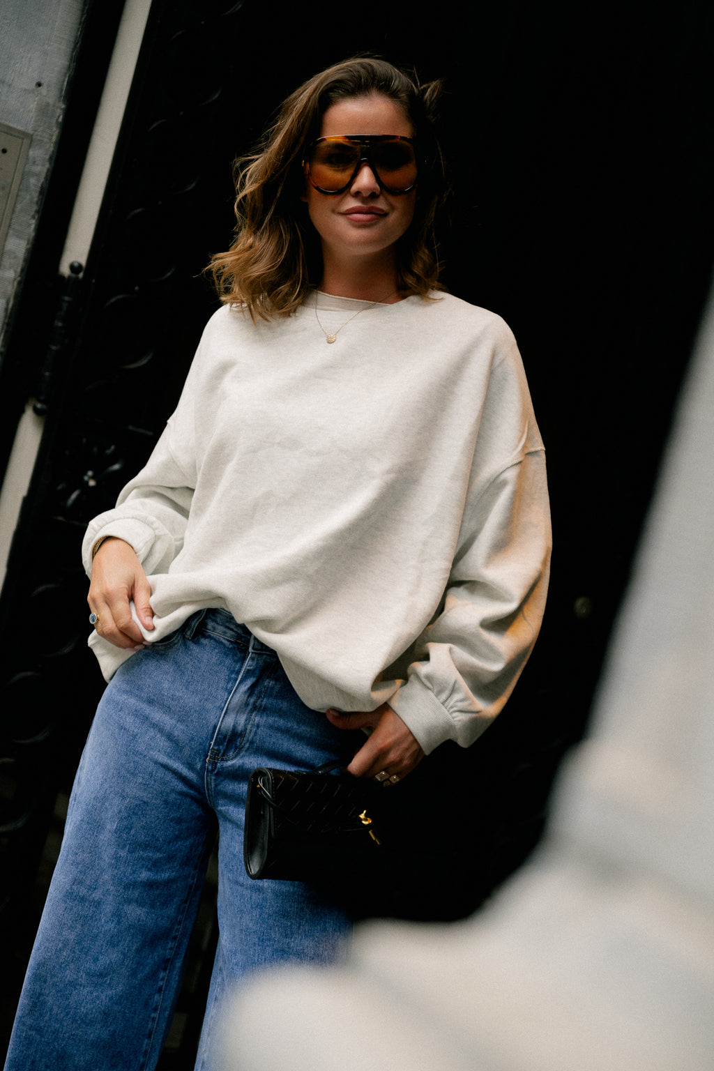 Stella sweater light grey melange