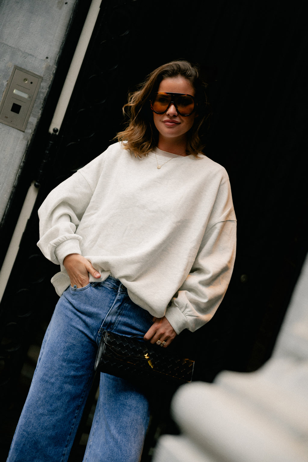 Stella sweater light grey melange