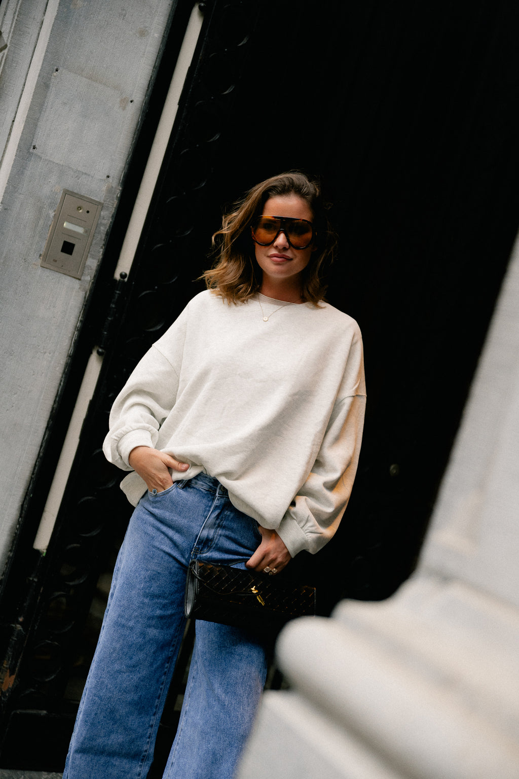 Stella sweater light grey melange