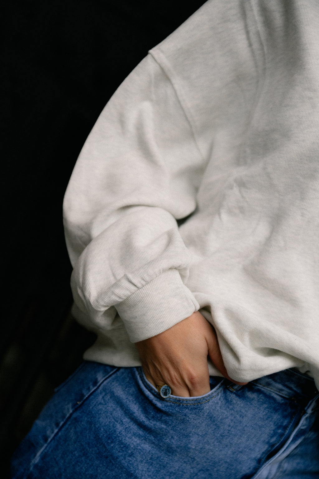 Stella sweater light grey melange