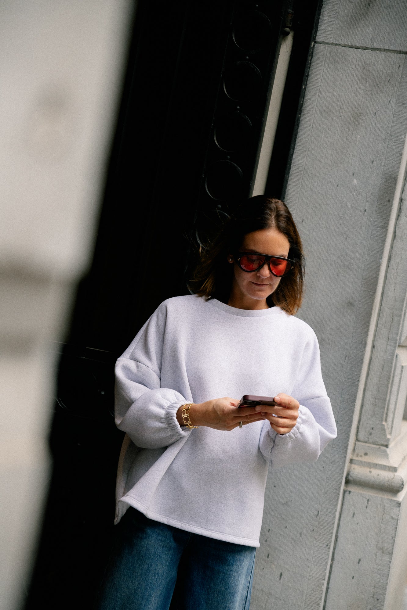 ORIGINAL Salut sweater burgundy/light grey