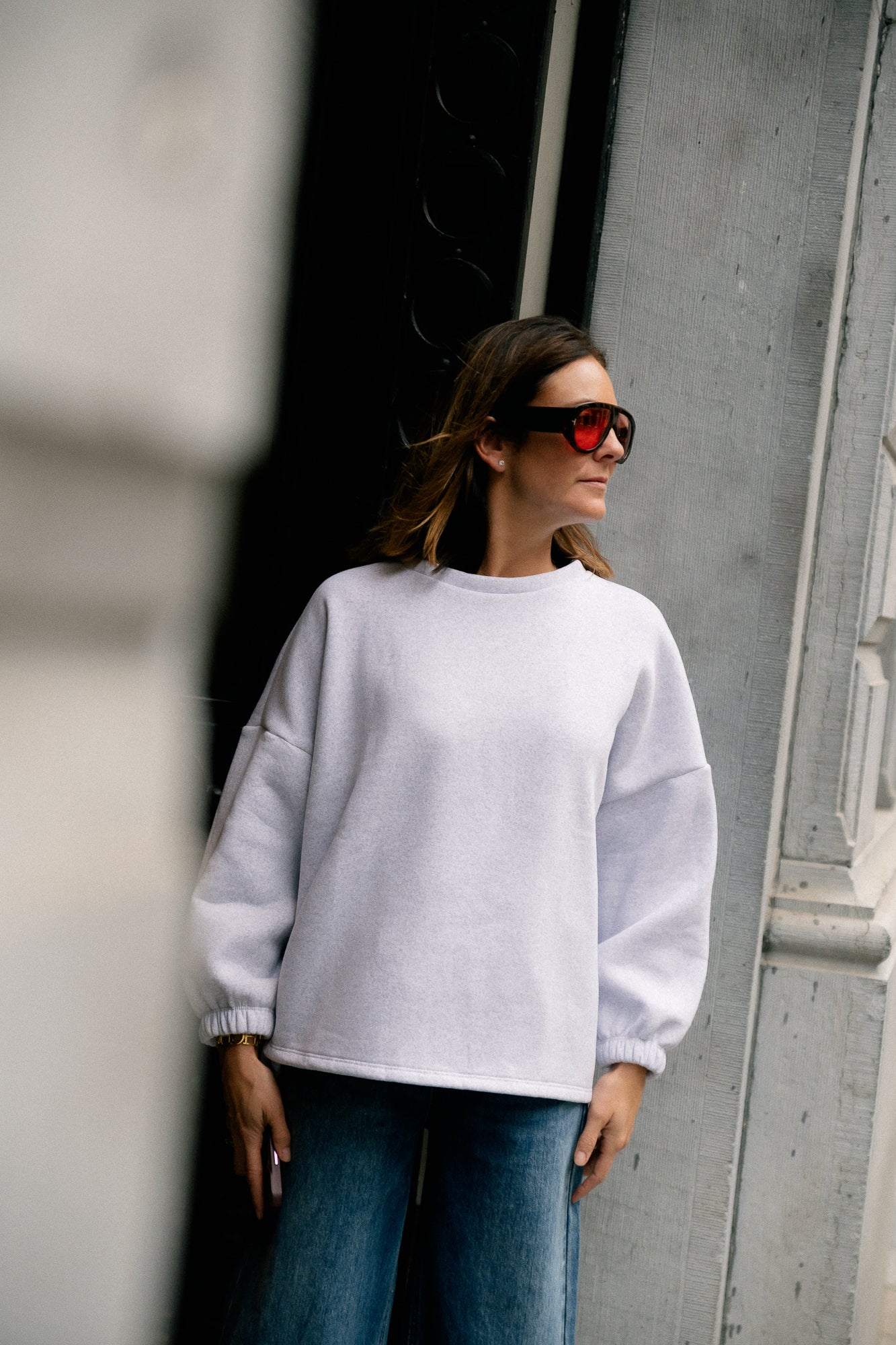 ORIGINAL Salut sweater burgundy/light grey