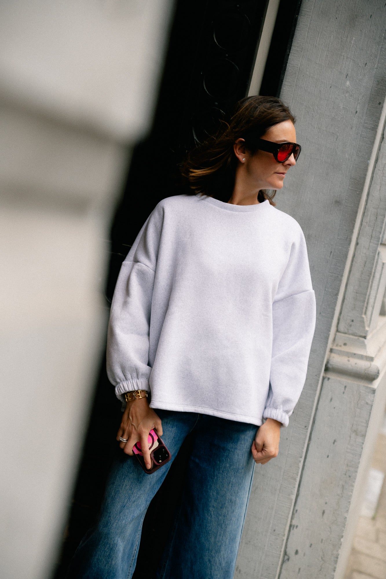 ORIGINAL Salut sweater burgundy/light grey