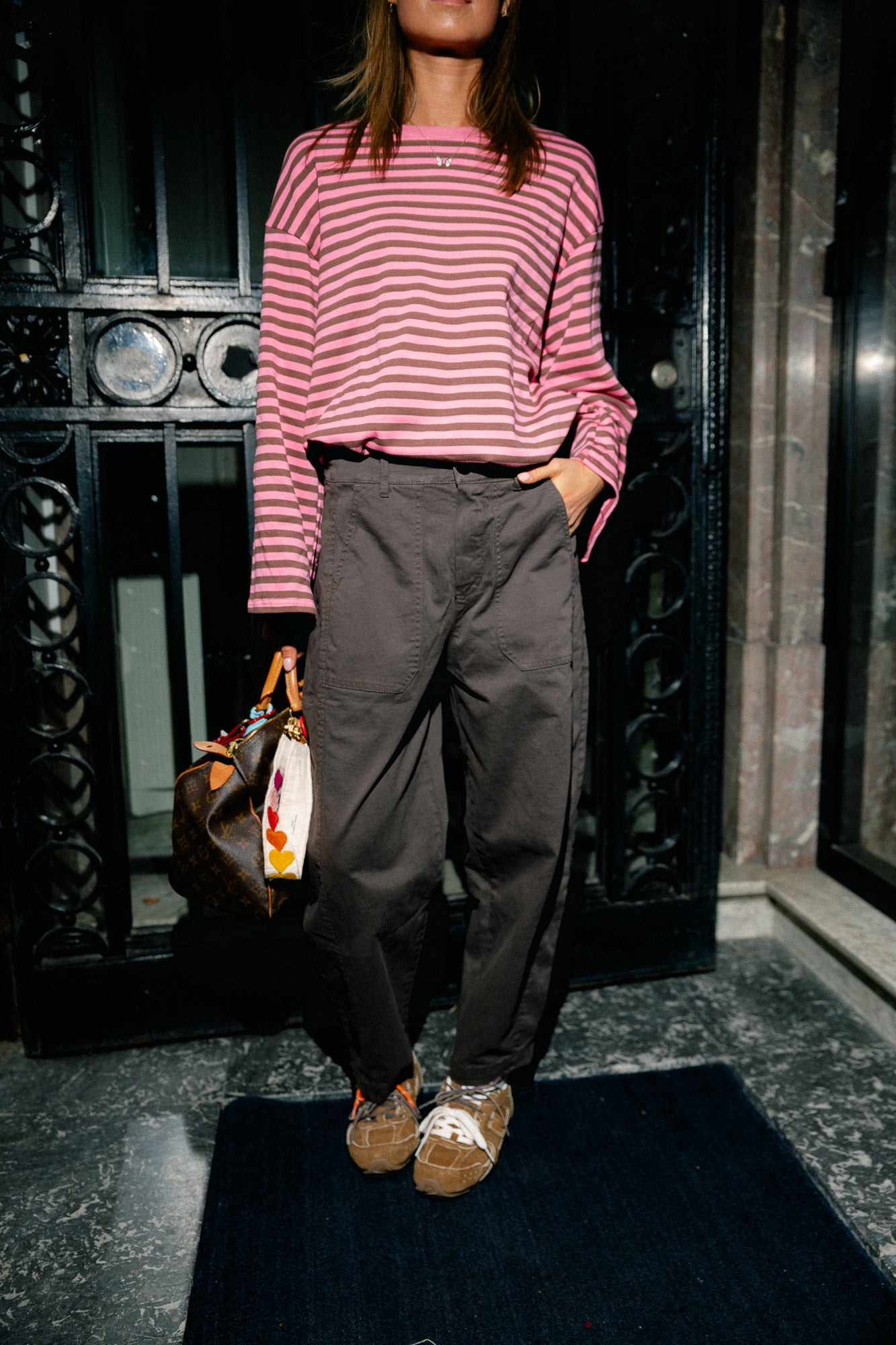 Bree balloon fit pants brown