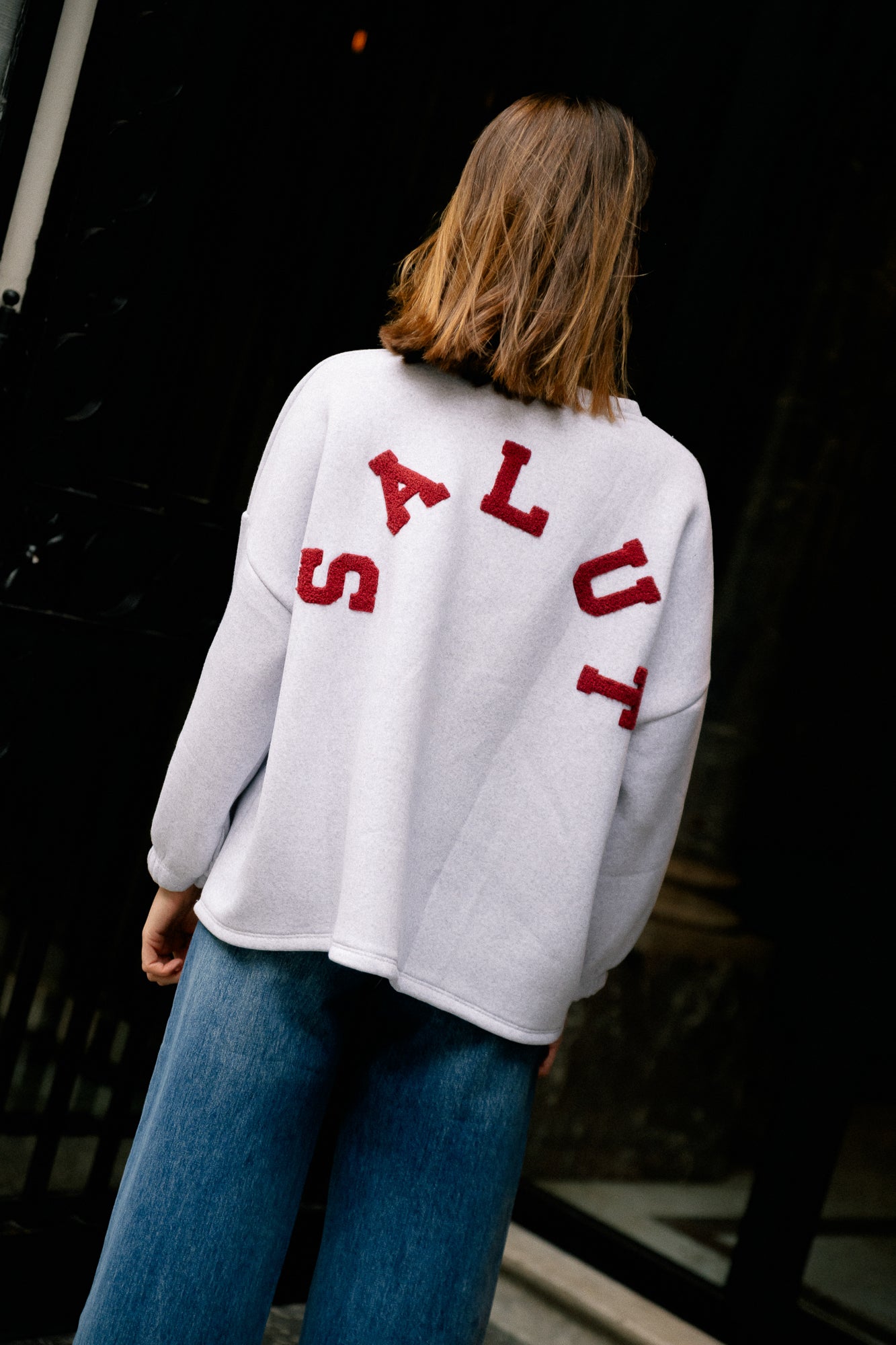 ORIGINAL Salut sweater burgundy/light grey