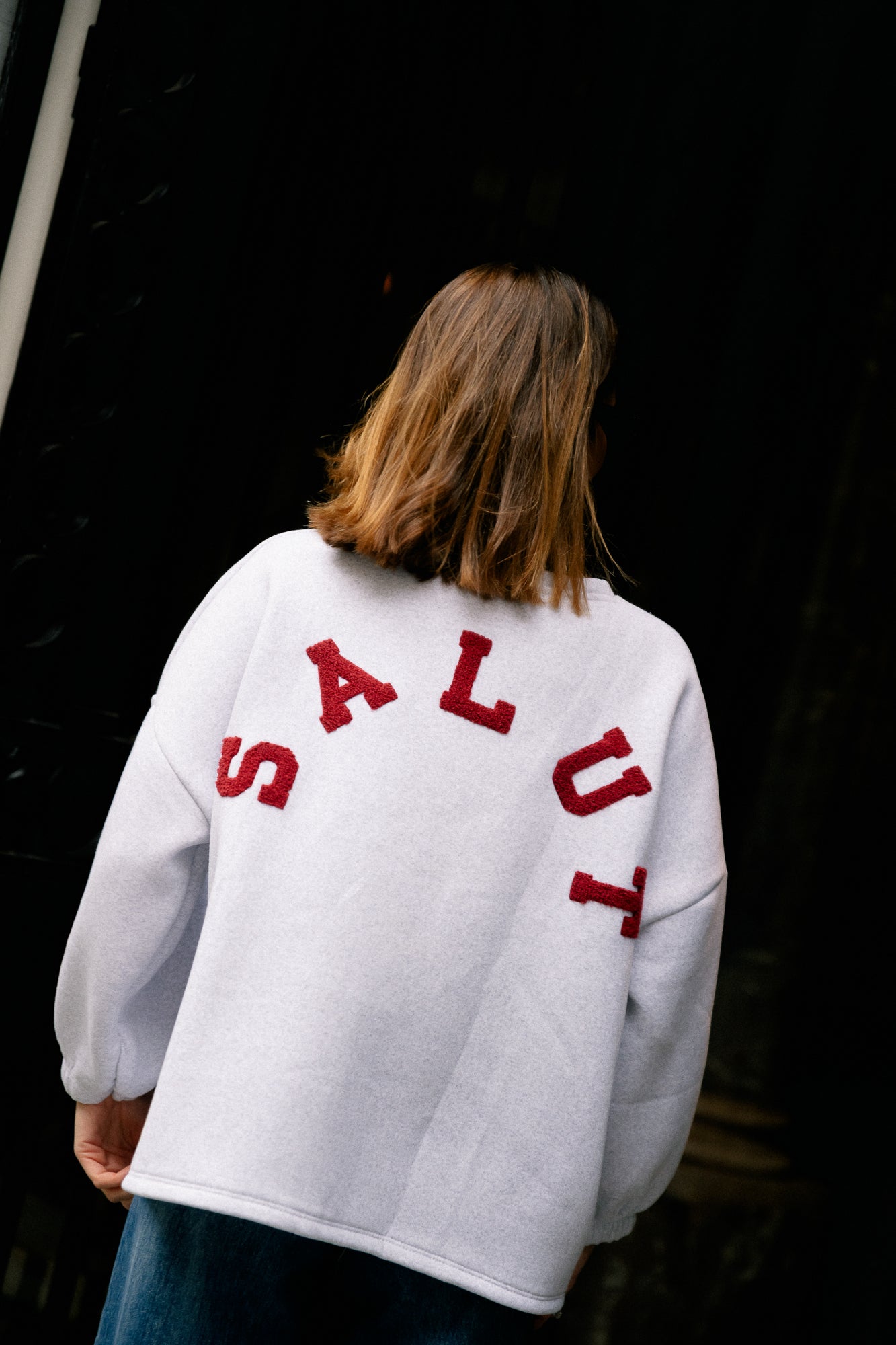 ORIGINAL Salut sweater burgundy/light grey