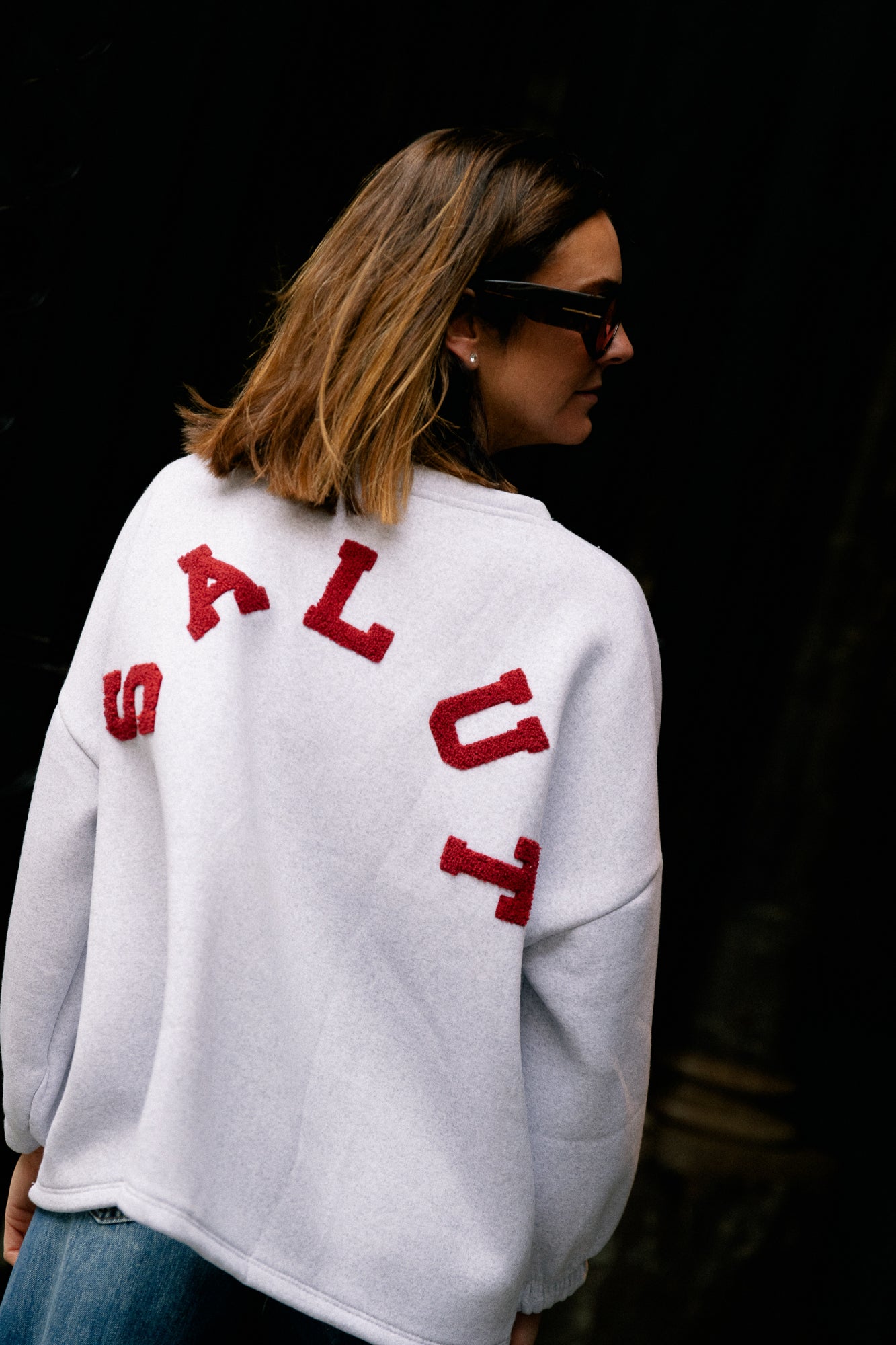 ORIGINAL Salut sweater burgundy/light grey