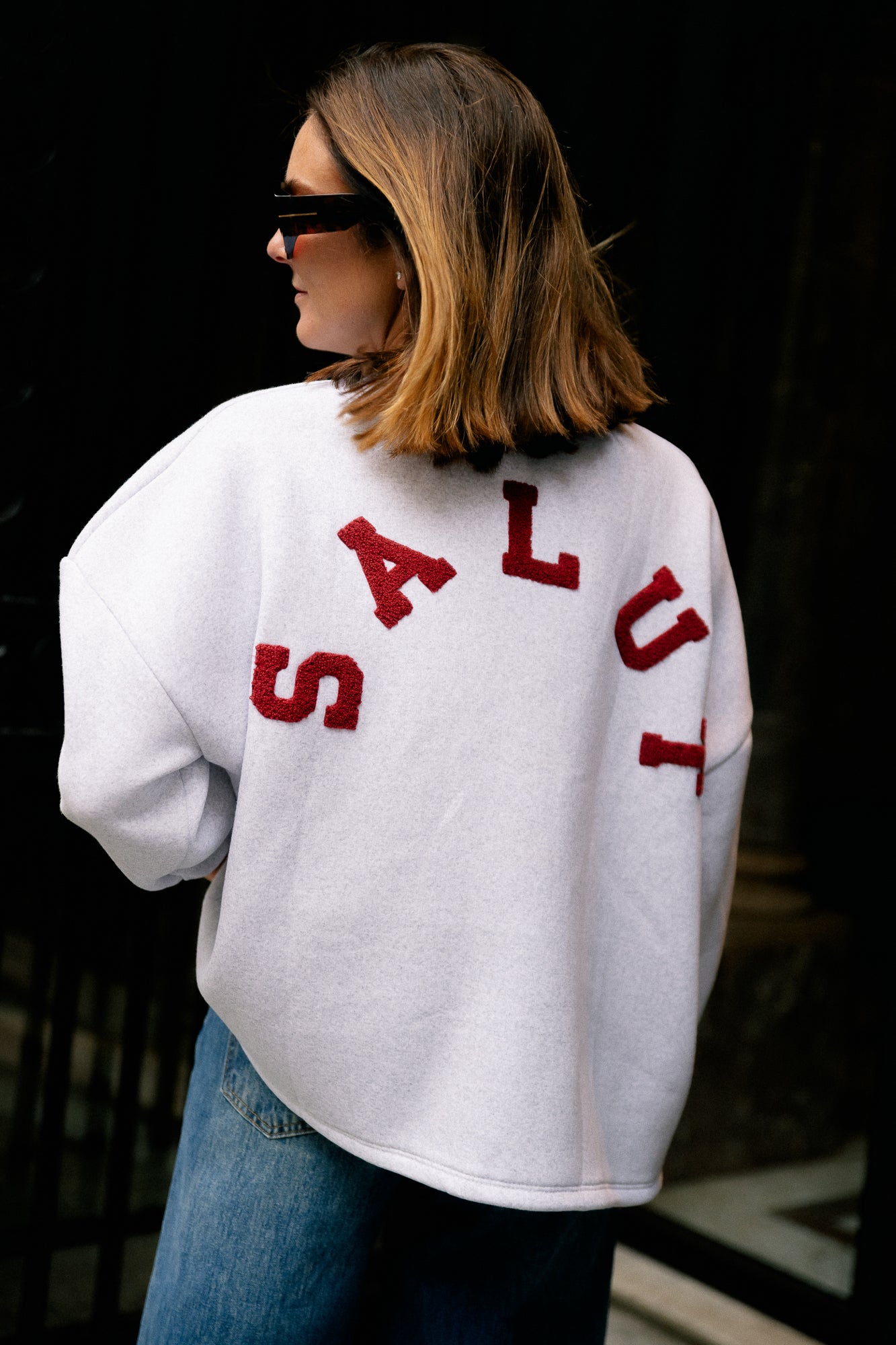 ORIGINAL Salut sweater burgundy/light grey