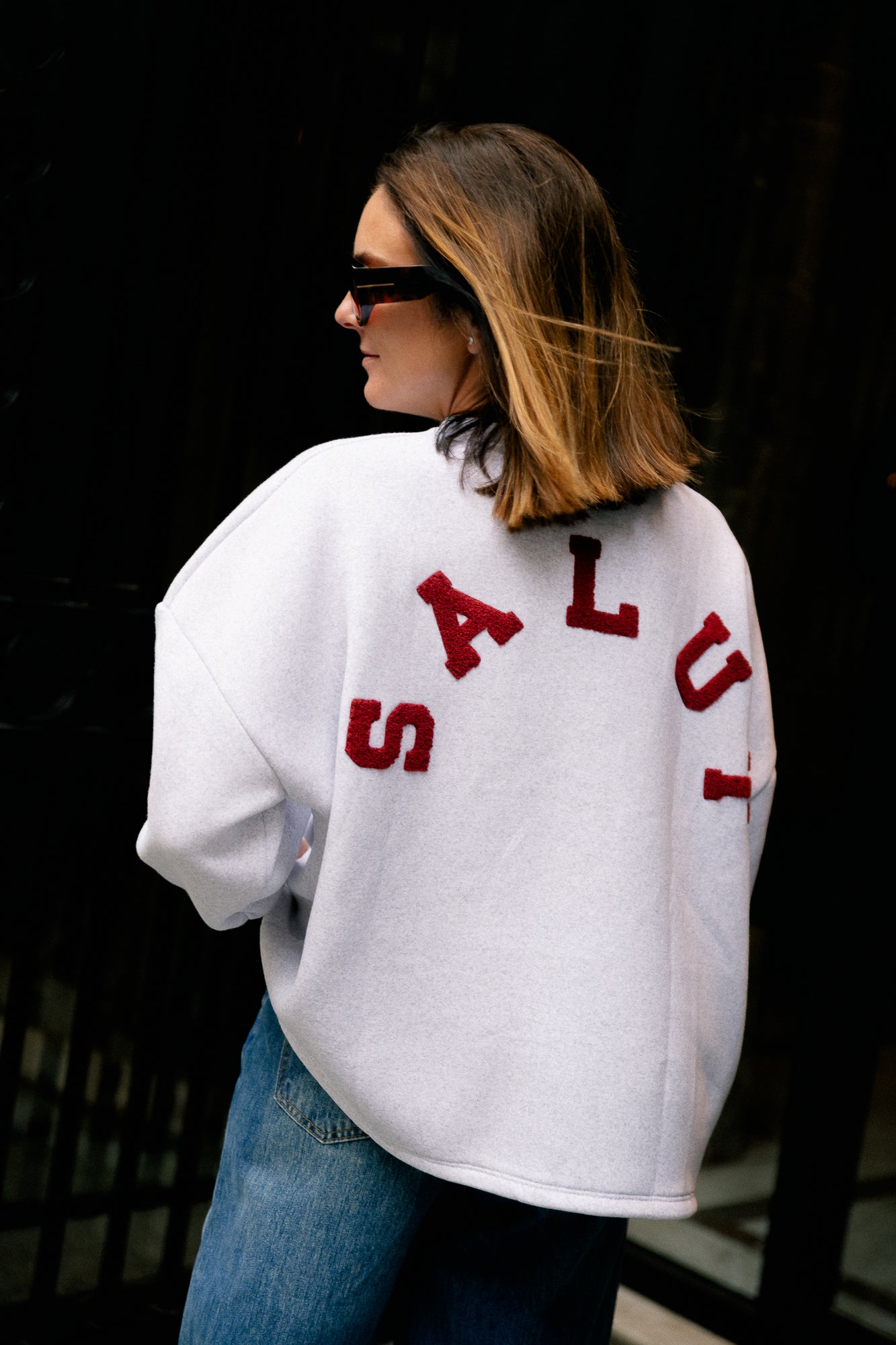 ORIGINAL Salut sweater burgundy/light grey