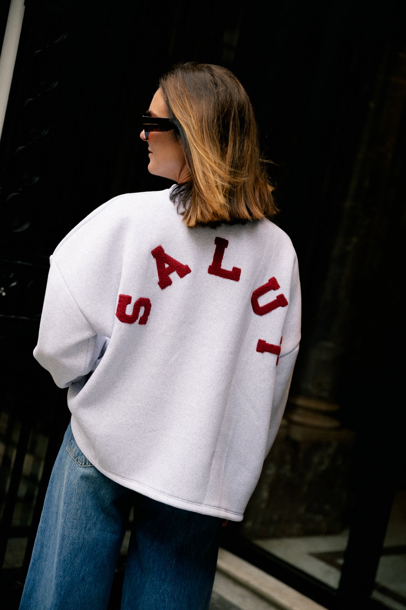 ORIGINAL Salut sweater burgundy/light grey