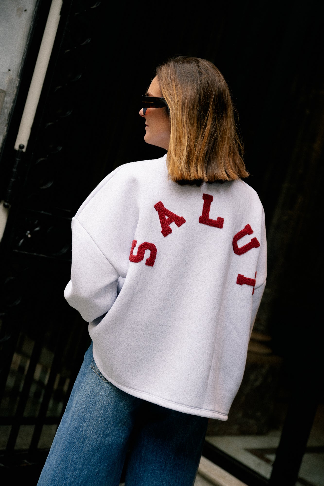 ORIGINAL Salut sweater burgundy/light grey