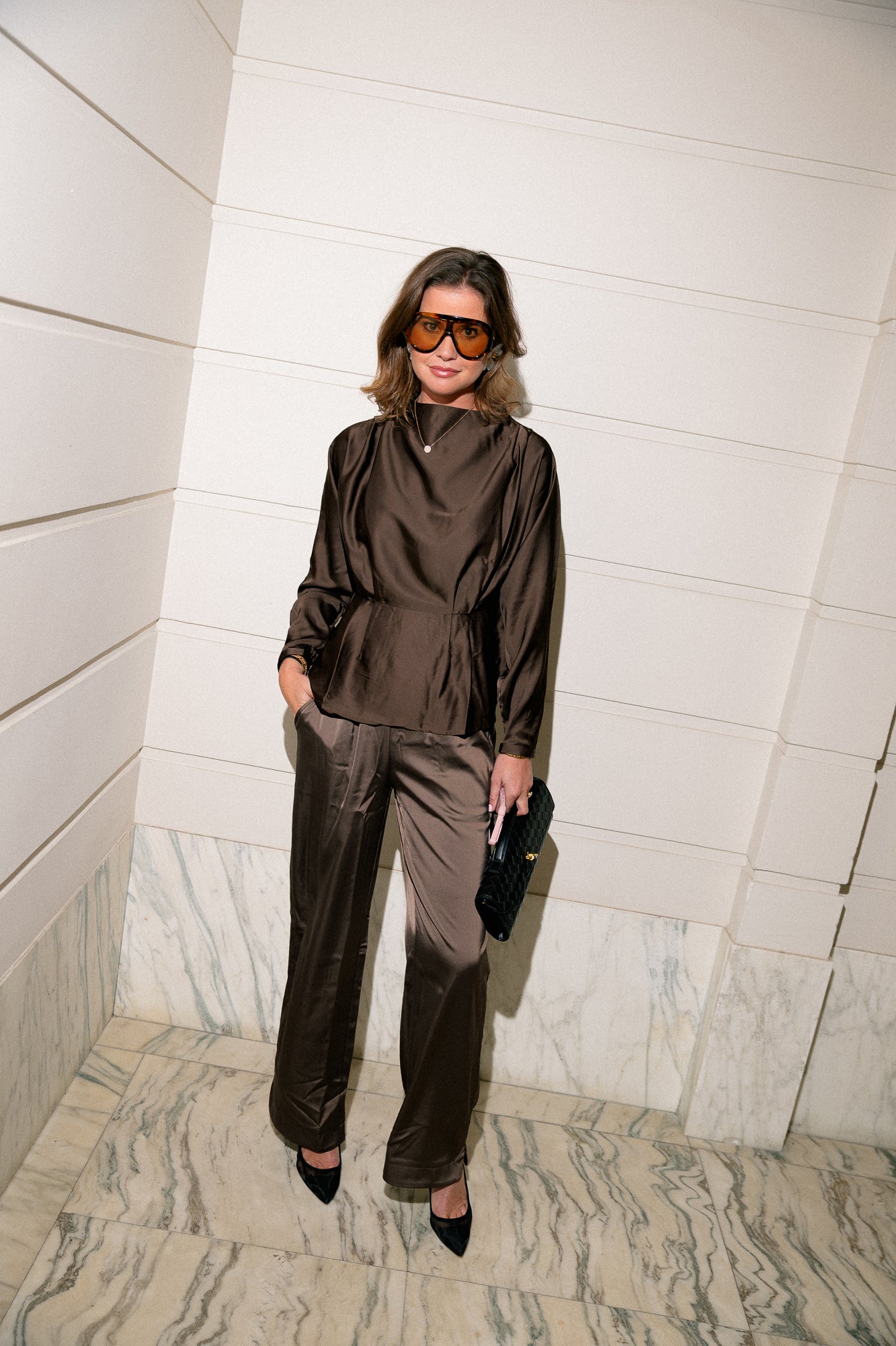 YASYera LS top chocolate brown