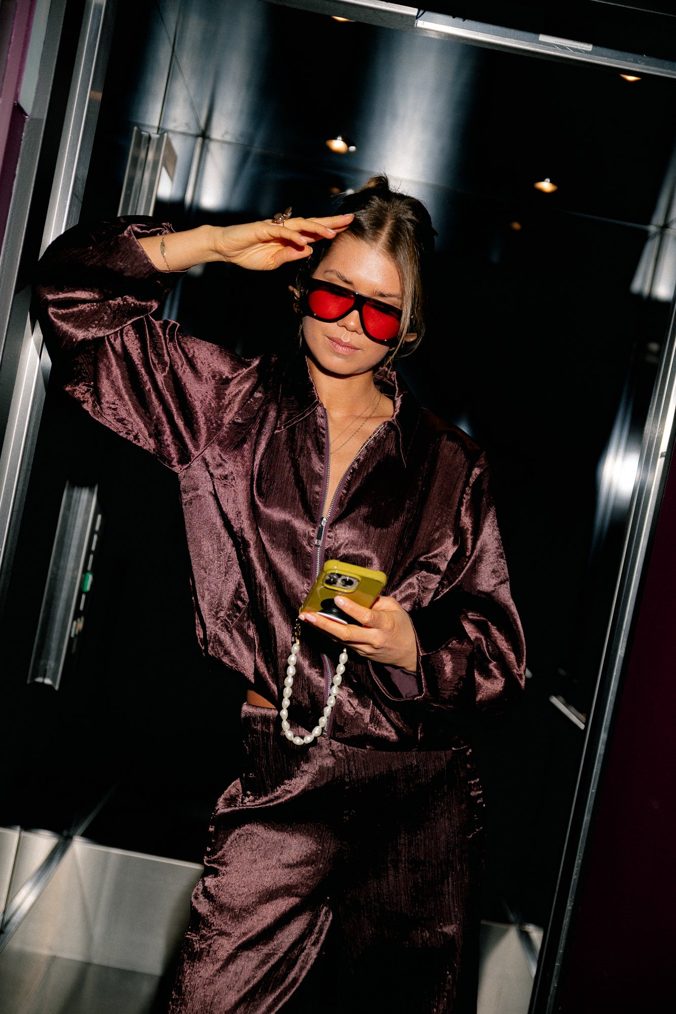 YASTira LS bomber jacket port royale