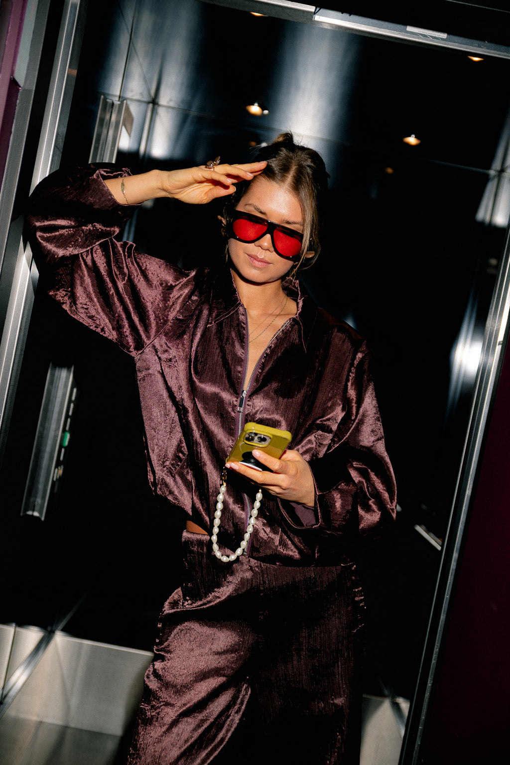 YASTira LS bomber jacket port royale