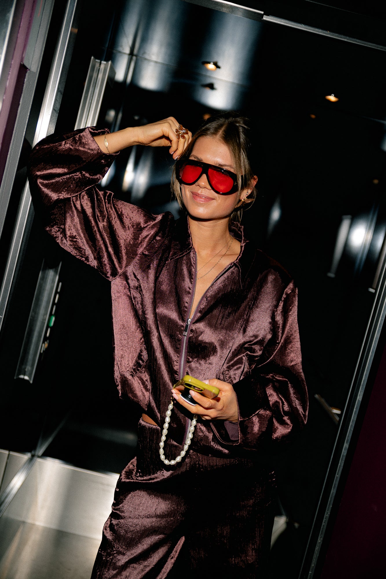 YASTira LS bomber jacket port royale