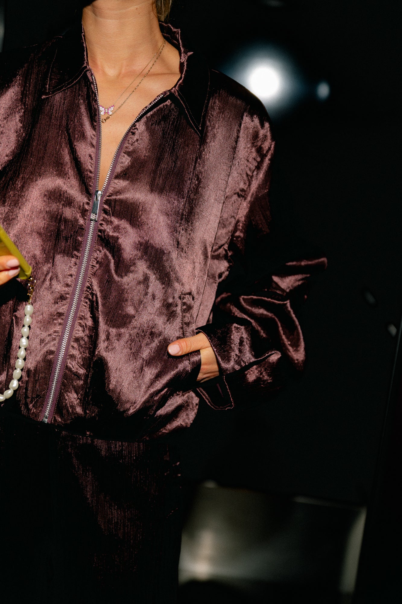 YASTira LS bomber jacket port royale